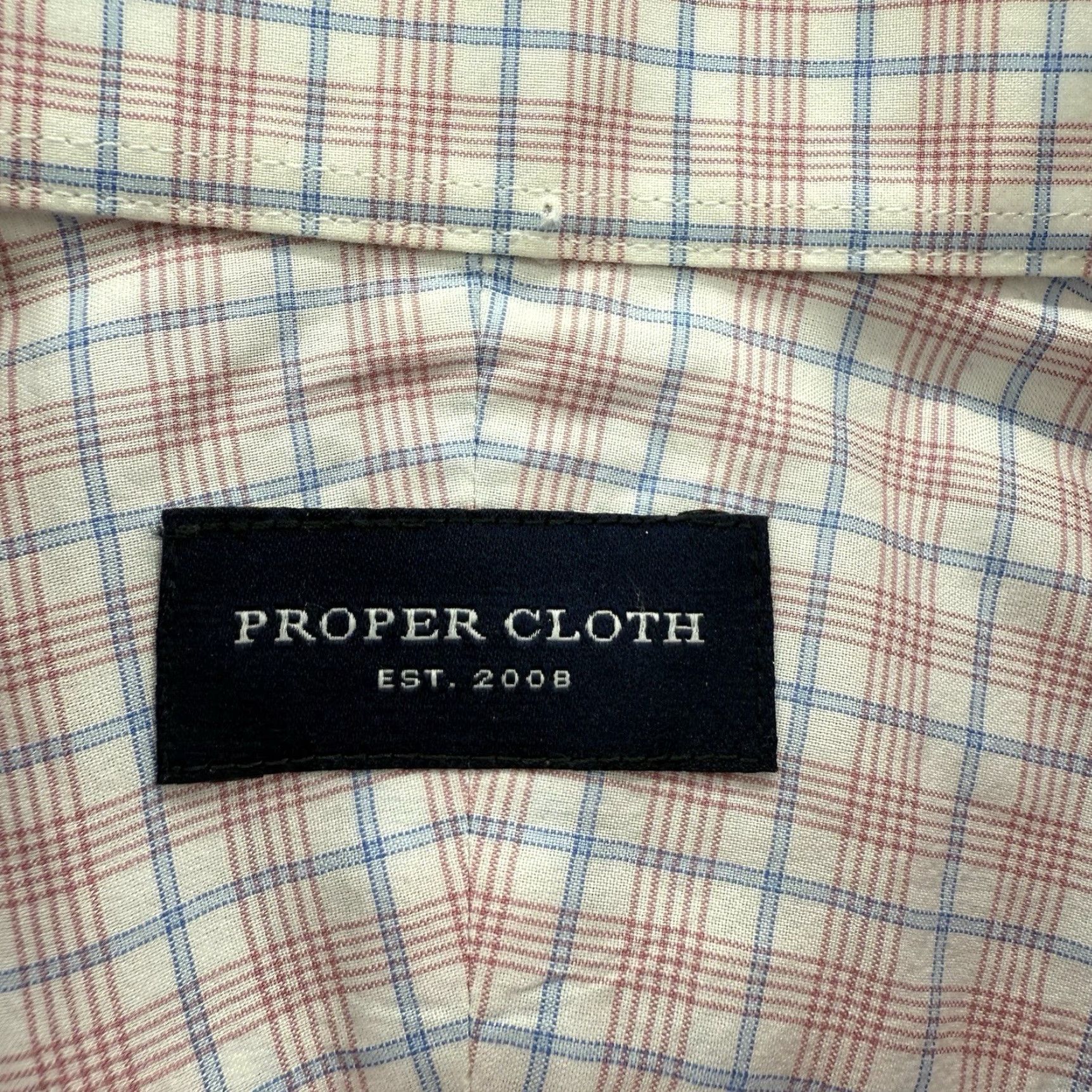 Proper Cloth Proper Cloth Shirt Men Dress Shirt Long Sleeve Check Pattern Multicolor Office 16 46in Regular Modern Preppy Mens Size US L / EU 52-54 / 3 - 3 Thumbnail