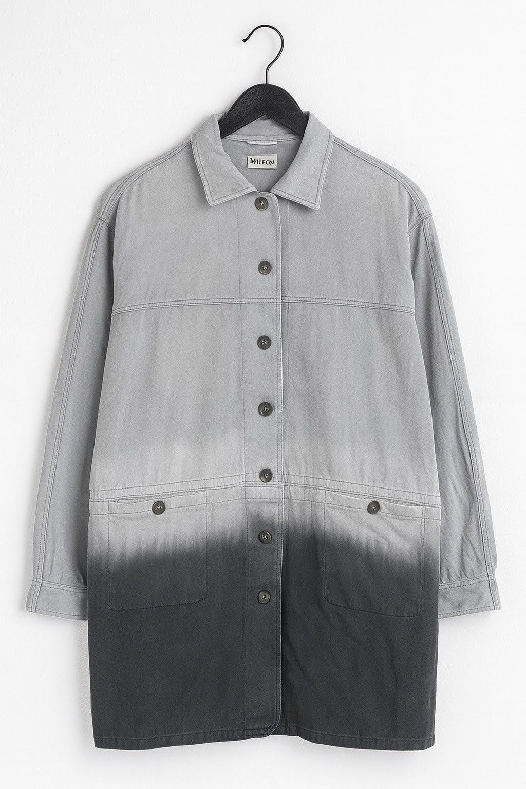 Michiko Koshino London Vintage Mr. Michiko Gradient Trench Coat | 90s Avant-Garde Size US L / EU 52-54 / 3 - 1 Thumbnail
