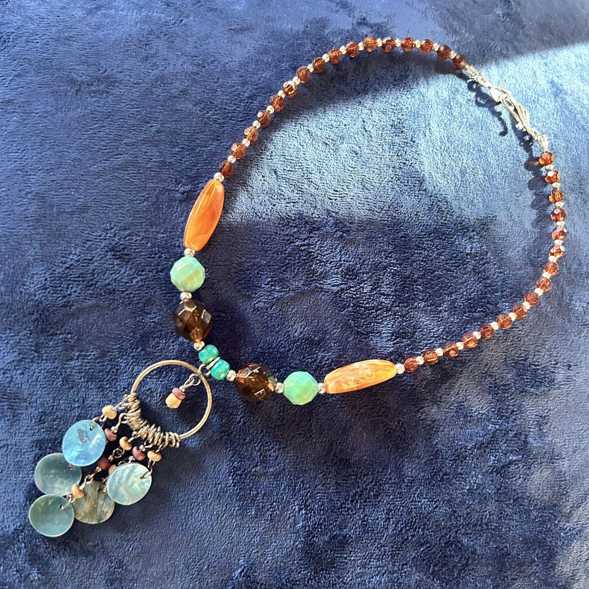 Handmade Handcrafted repurpose southwest style beaded necklace Size ONE SIZE - 5 Thumbnail