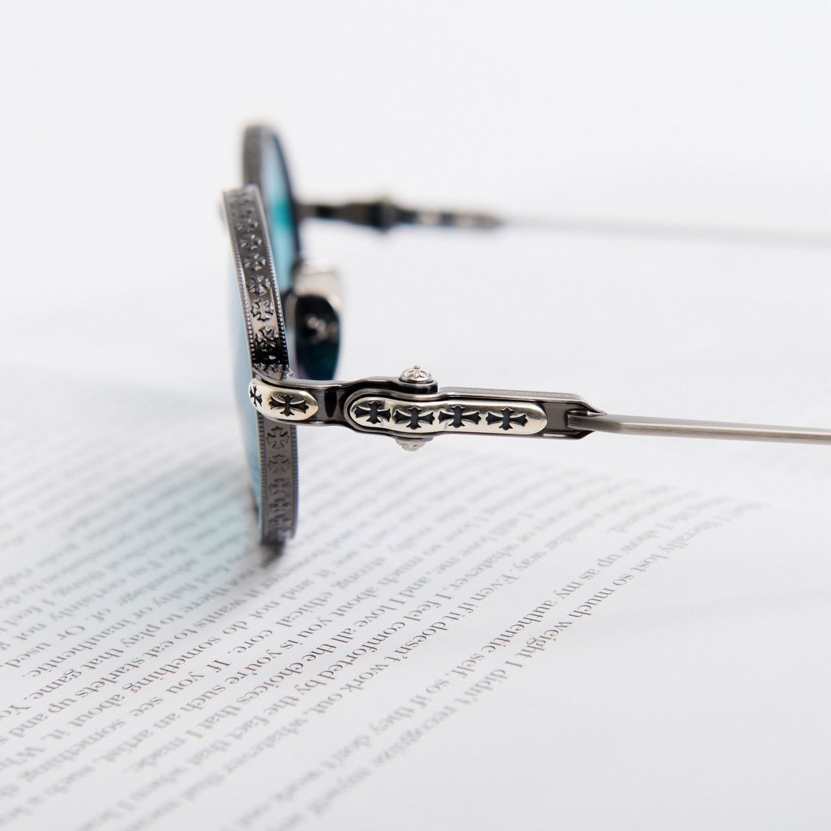 Chrome Hearts CHROME HEARTS HONEY DIPPED PEWTER SUNGLASSES Size ONE SIZE - 3 Thumbnail