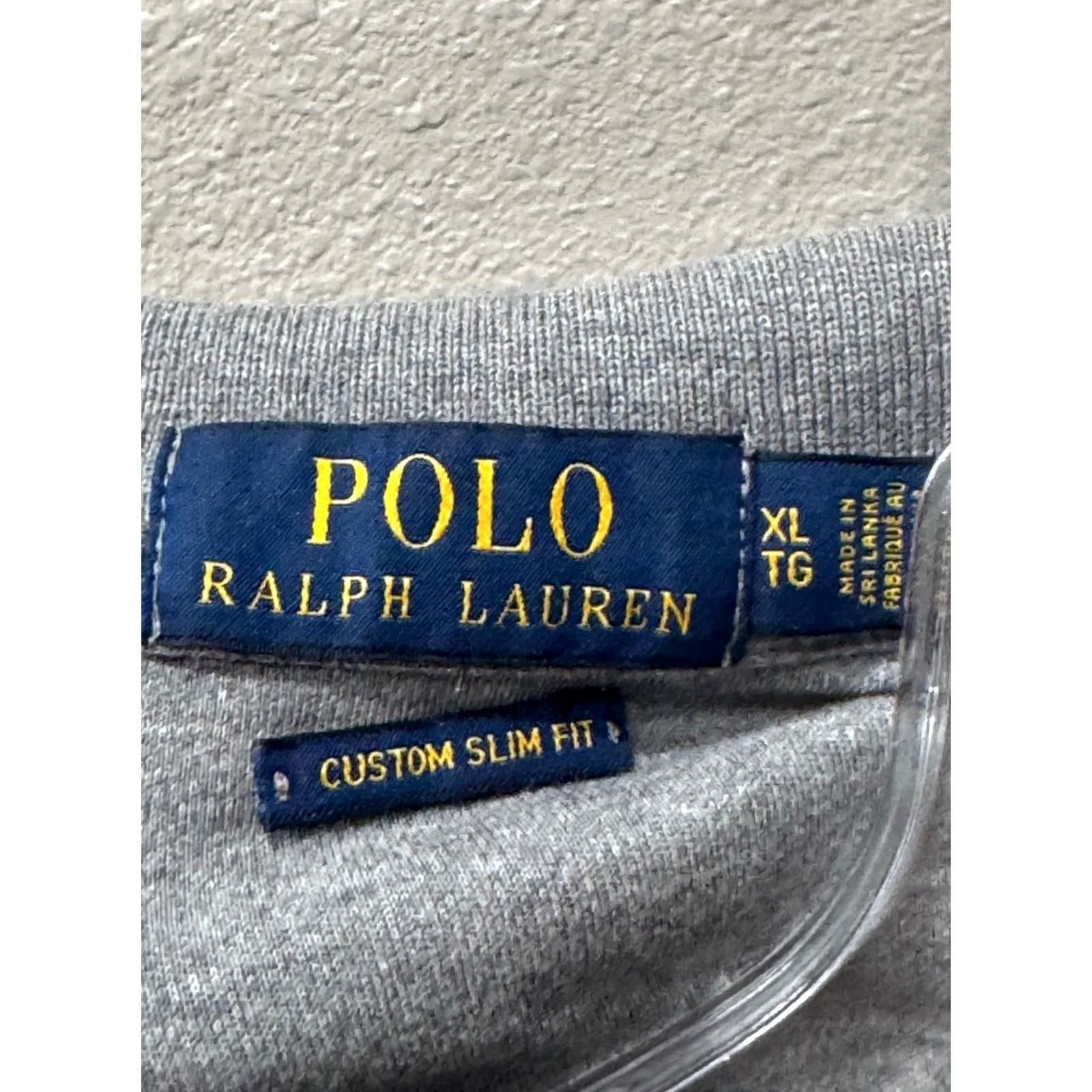 Ralph Lauren Polo Ralph Lauren Polo SHIRT XL Custom Slim Mens Multicolor Pony Blue Gray Classic Polo Shirt XL Size US XL / EU 56 / 4 - 5 Thumbnail