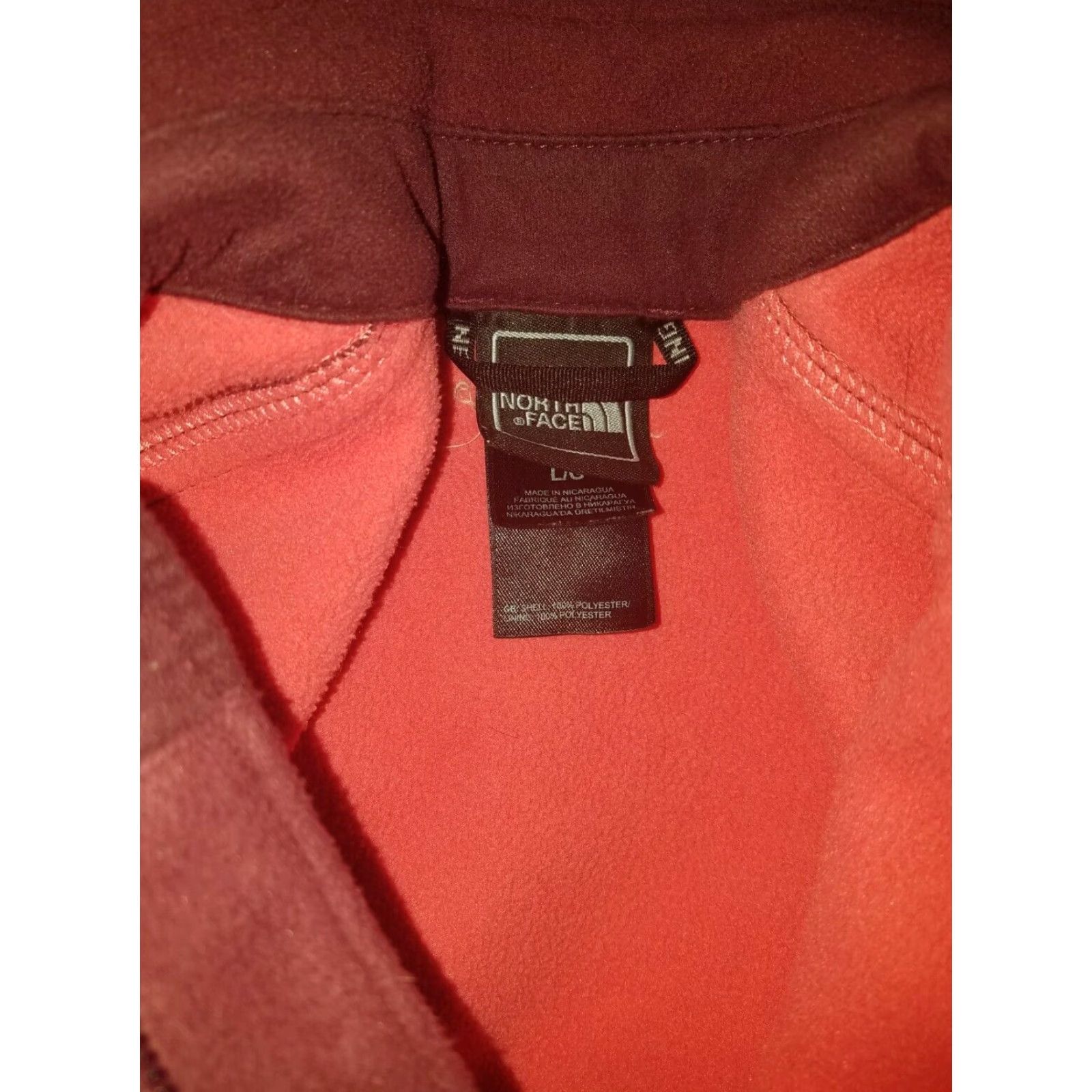 The North Face The North Face Red Full Zip Jacket WoMens L Size L / US 10 / IT 46 - 6 Thumbnail
