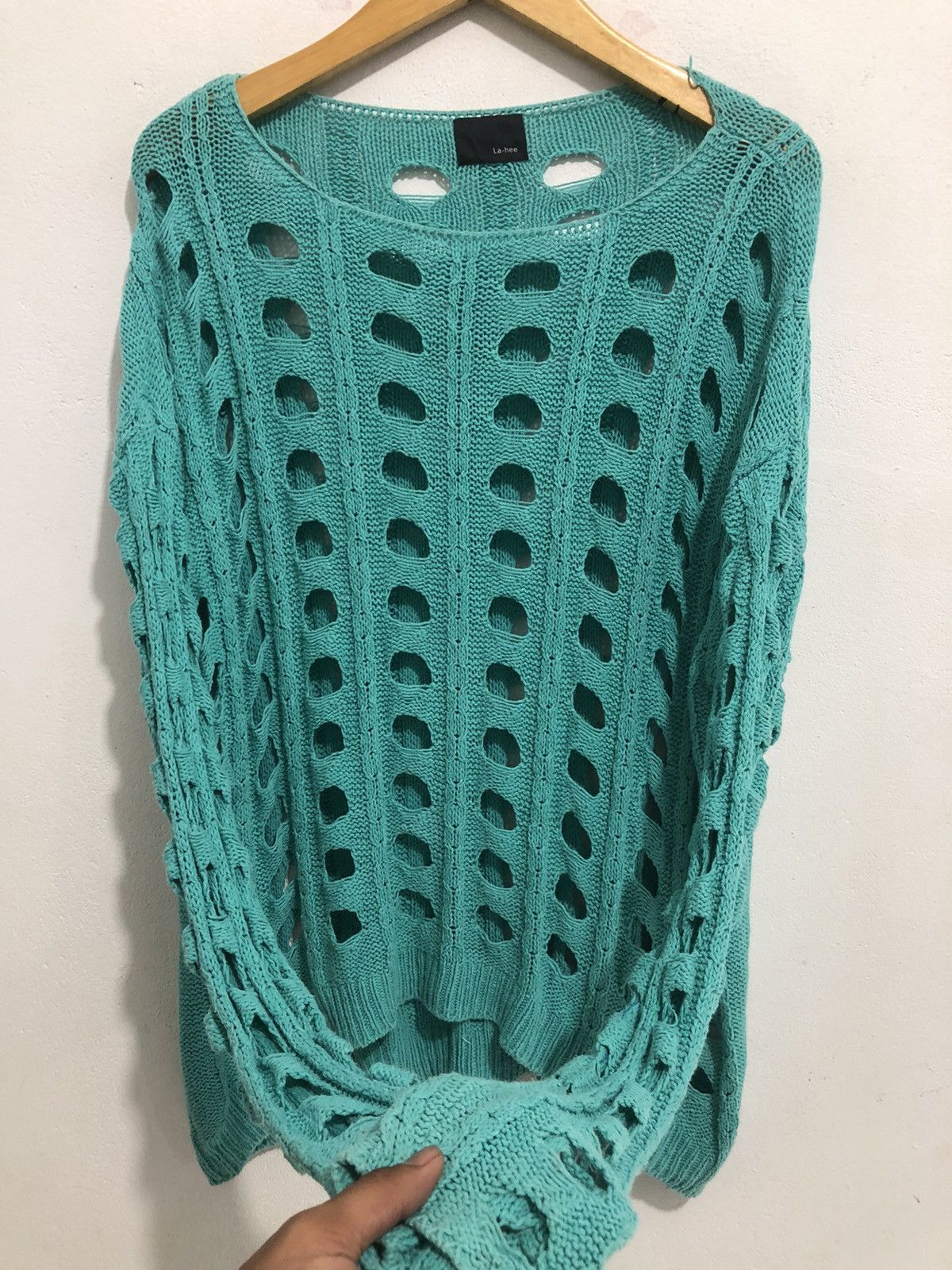 KMRii Japanese Distressed Open Knitted Fishnet Grunge Size US M / EU 48-50 / 2 - 3 Thumbnail