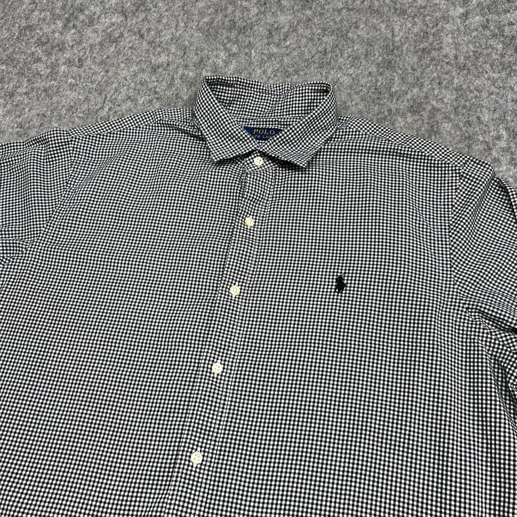 Polo Ralph Lauren Polo Ralph Lauren Shirt Mens XL Black White Check Long Sleeve Button Preppy Pony Size US XL / EU 56 / 4 - 6 Thumbnail
