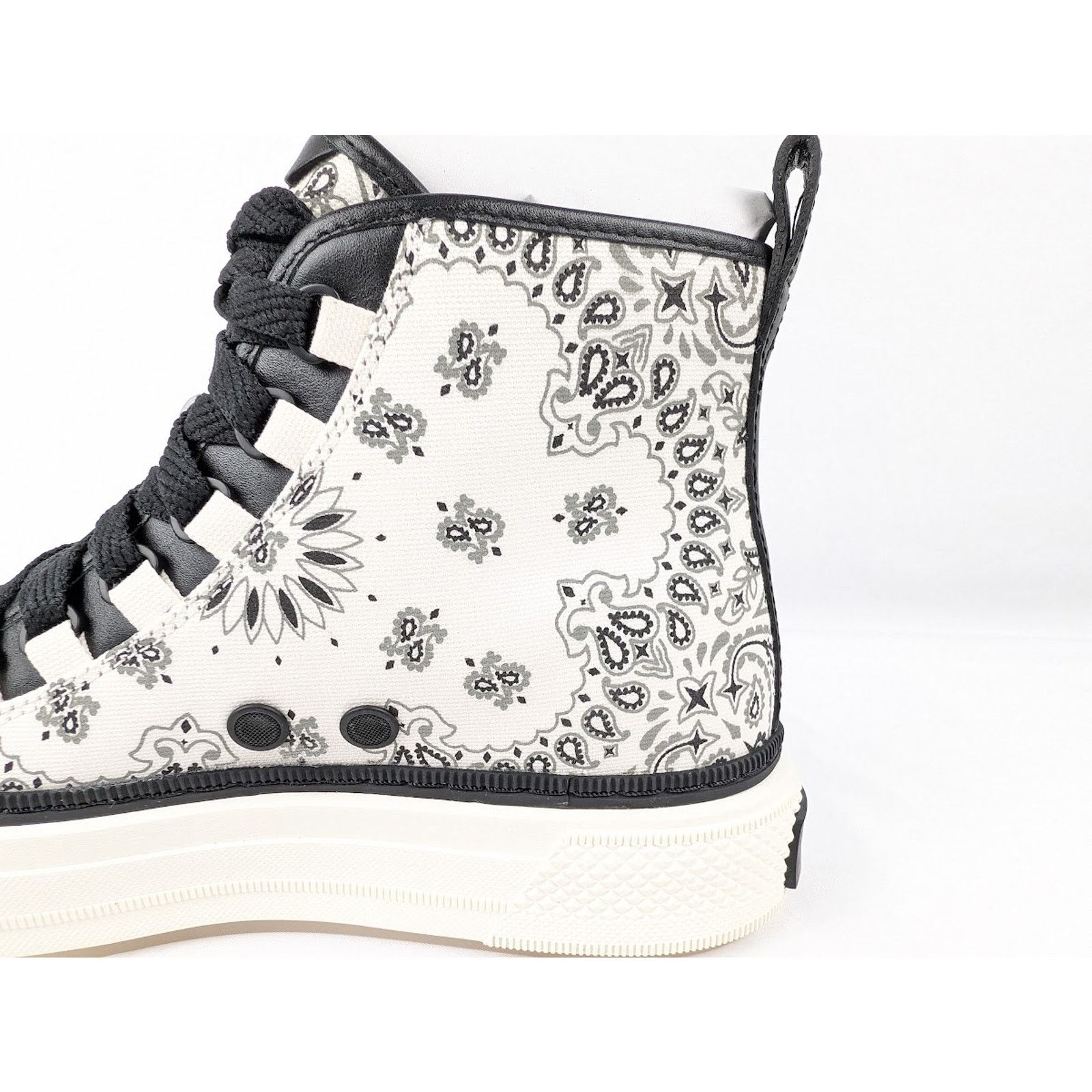 Amiri o1rshd1 Bandana MA Court High Sneakers in White/Black Size US 13 / EU 46 - 11 Thumbnail
