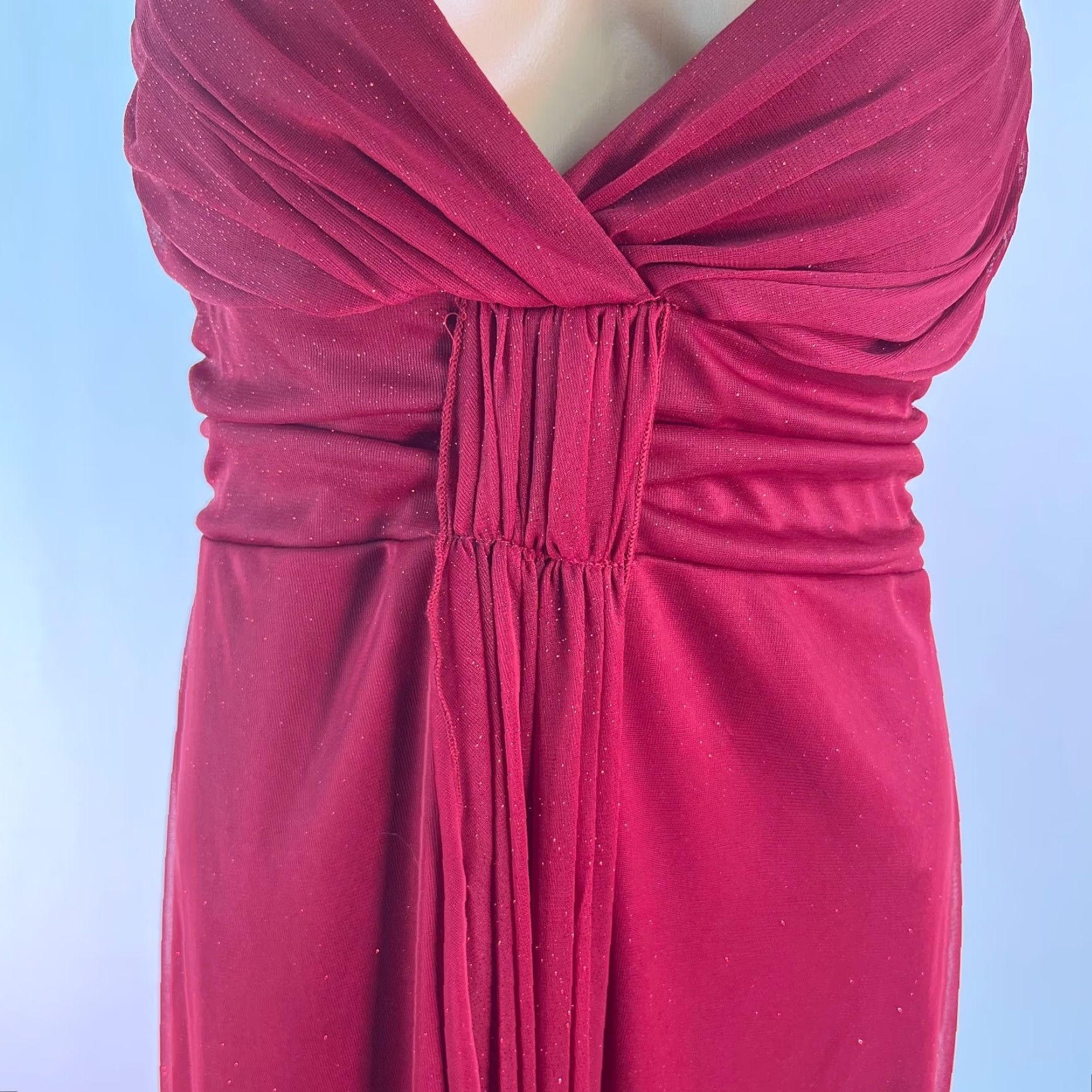 Vintage Speechless Womens Dress V-Neck Sleeveless Red Cocktail M Size M / US 6-8 / IT 42-44 - 6 Thumbnail