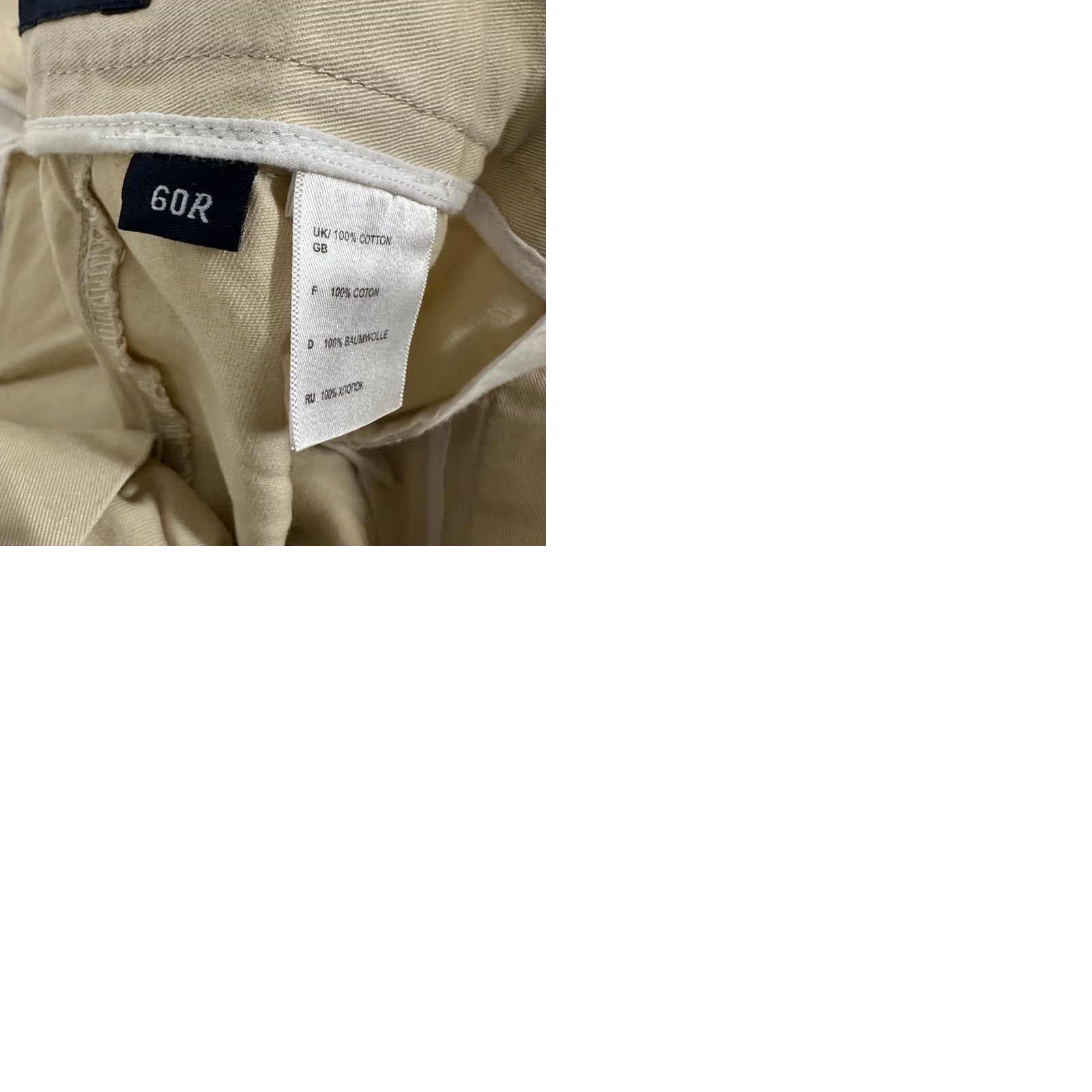 Haggar Haggar Beige Khaki Chino Pleated Pants Mens BIG Size 60 60x37 Vintage? No. Size US 44 / EU 60 - 10 Thumbnail
