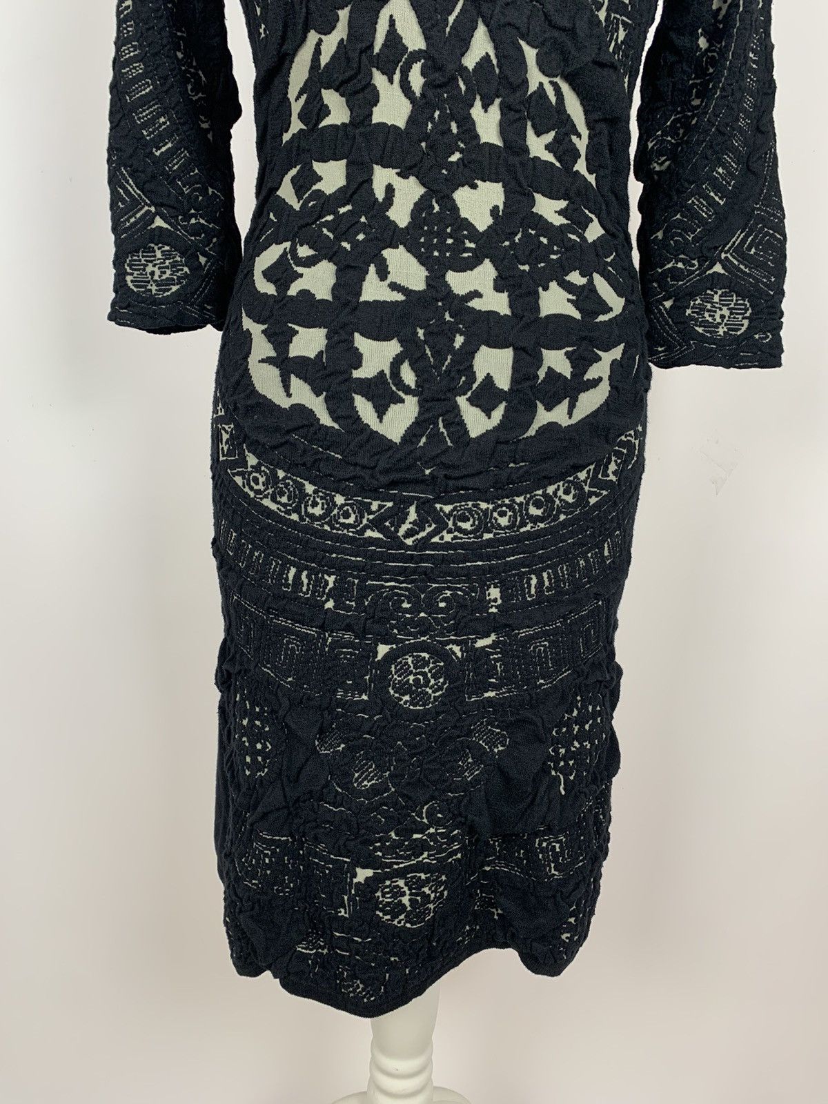 Desigual Desigual x Lacroix Avant Garde Midi Dress Black Skulls Sz S Size S / US 4 / IT 40 - 3 Thumbnail