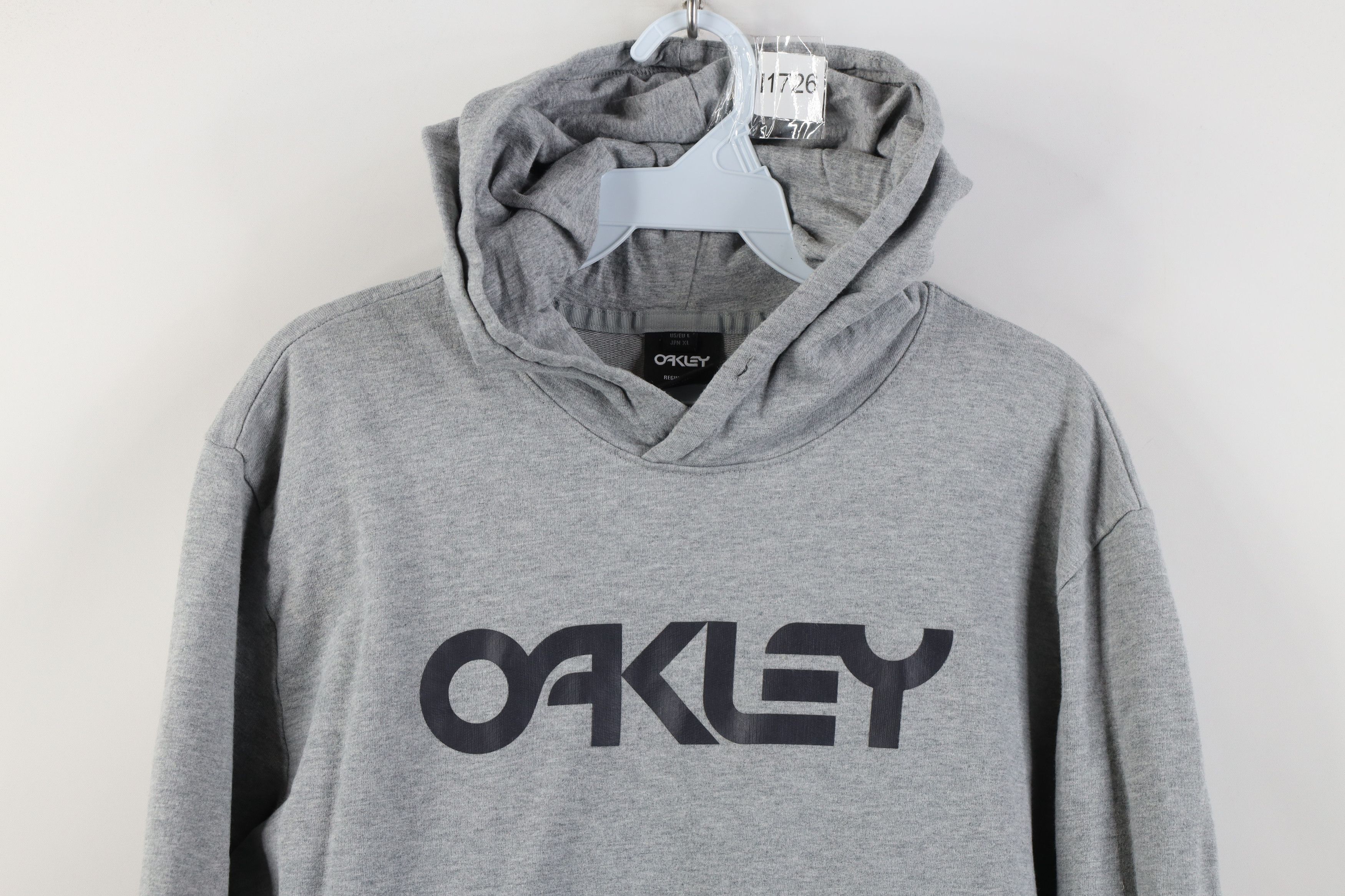 Oakley Vintage Y2K Oakley Spell Out Hoodie Sweatshirt Heather Gray Size US L / EU 52-54 / 3 - 2 Thumbnail