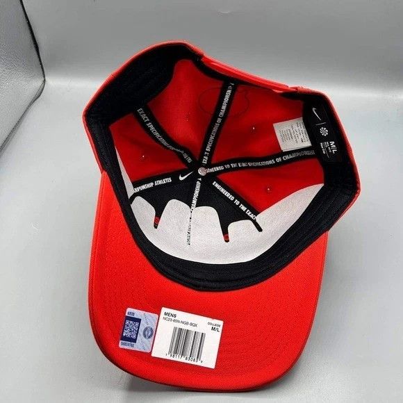 Nike Georgia Bulldogs x Nike Rise Hat Men M-L Red Snap Back Cap Size ONE SIZE - 2 Thumbnail
