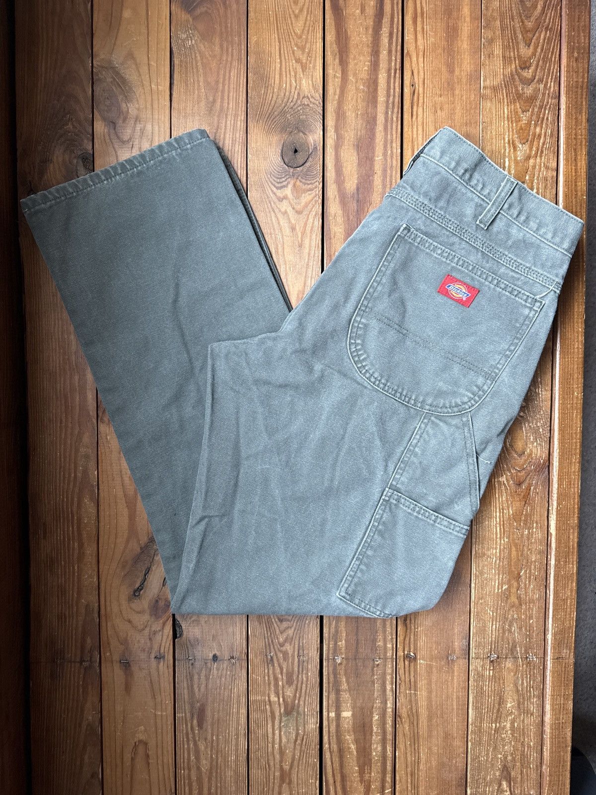 Dickies Vintage 90s Dickies Green Carpenter Work Pants Size US 33 - 1 Thumbnail