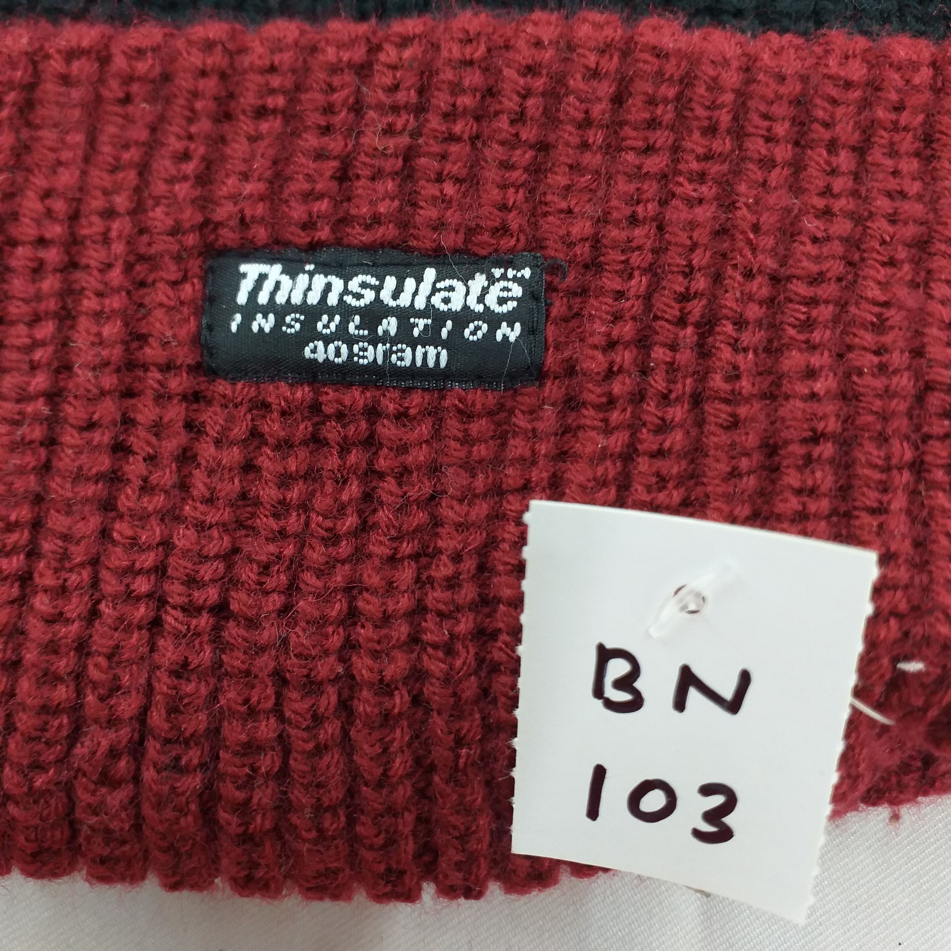 Japanese Brand Thinsulate Insulation 40g Stripes Snow Cap Hat Beanie -BN103 Size ONE SIZE - 5 Thumbnail