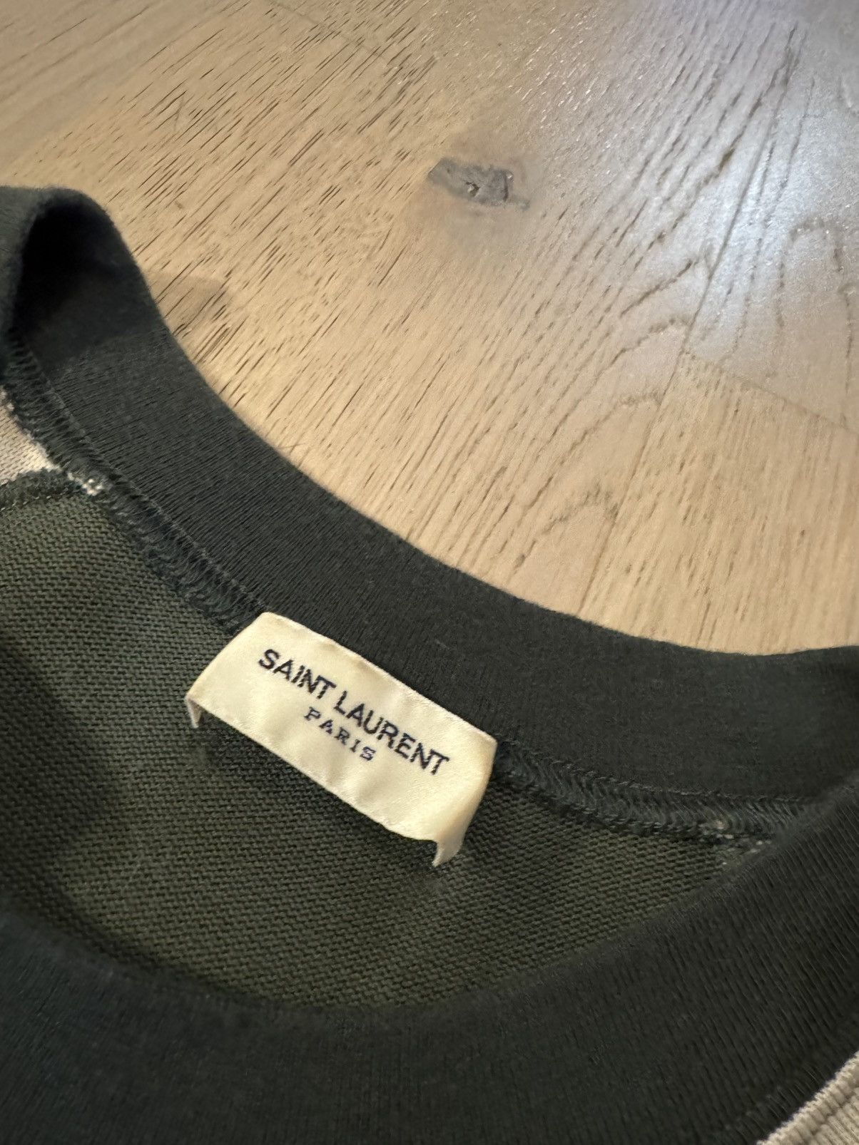 Saint Laurent Paris SAINT LAURENT tshirt sizes shown in photos by tape measure Size US S / EU 44-46 / 1 - 8 Thumbnail