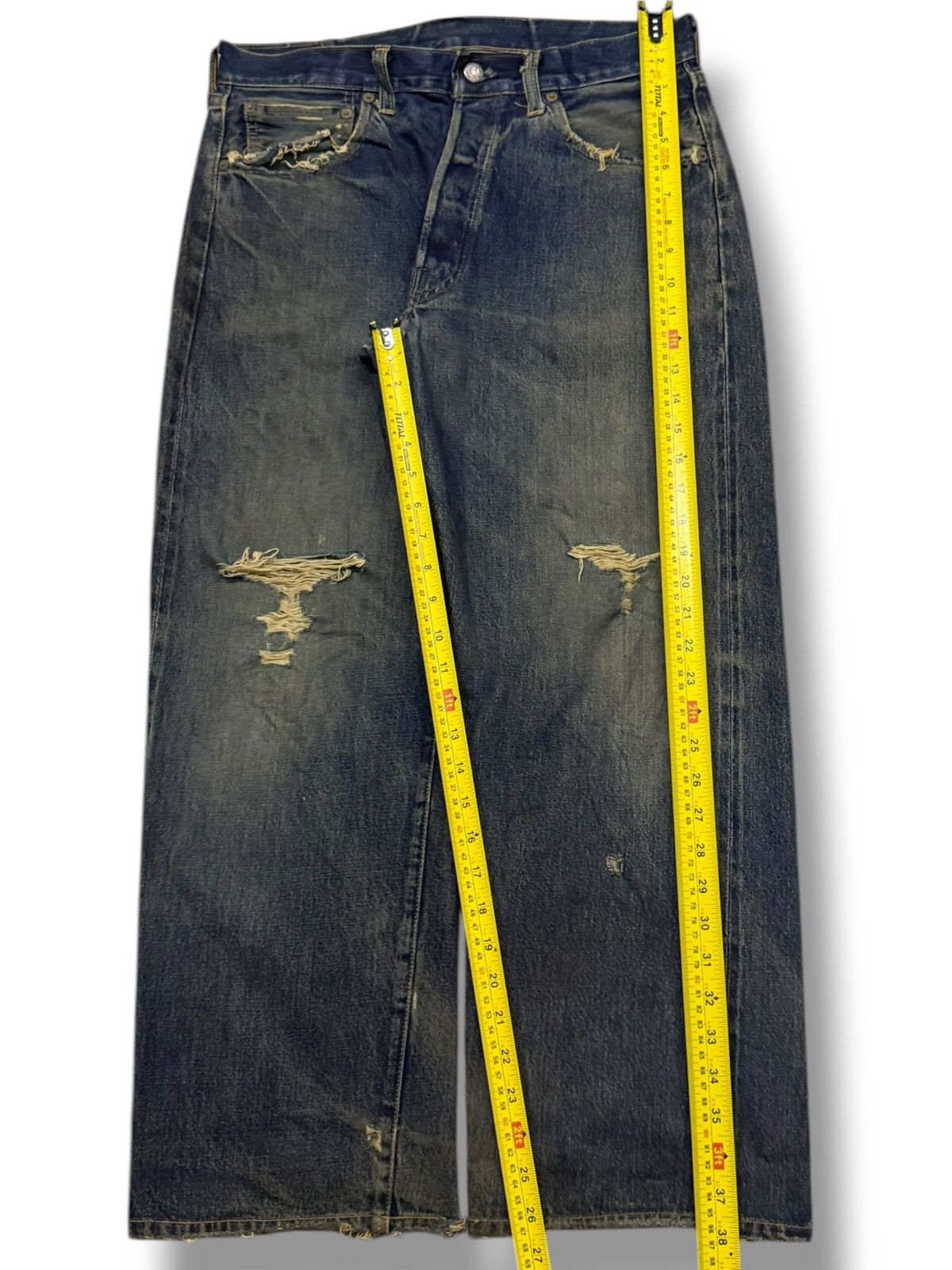 Levi's Vintage Clothing Vintage 00s Levi’s 501 Selvedge Big E USA Made 555 | W32 Size US 32 / EU 48 - 17 Thumbnail
