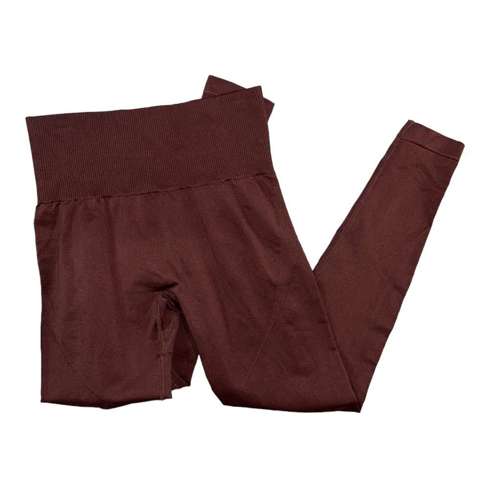 Designer NWOT Mauve High Waist Compression Workout Leggings M Size 32" / US 10 / IT 46 - 1 Thumbnail