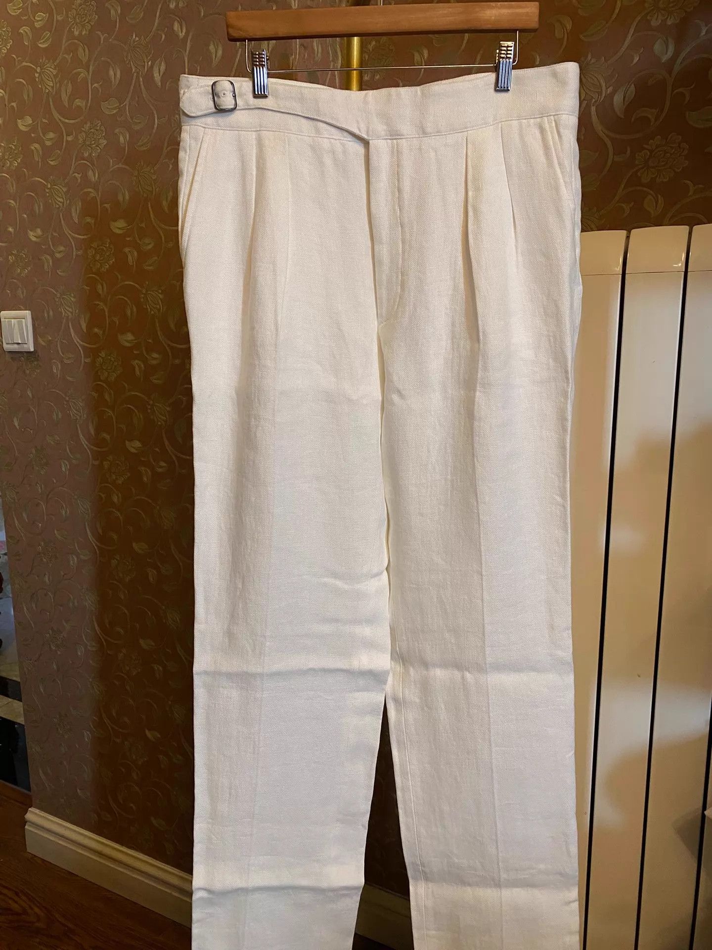 RRL Ralph Lauren RRL Purple Label Heavy Linen Gurkha Trousers 34 Size US 34 / EU 50 - 1 Thumbnail