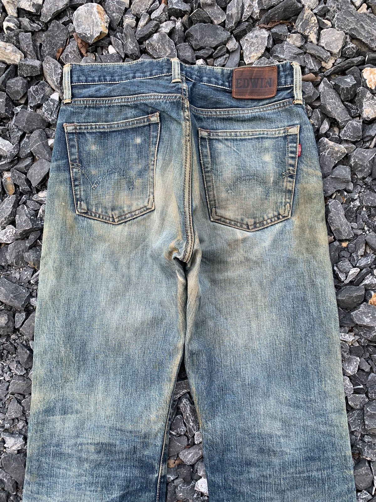 Edwin VINTAGE EDWIN 505SXXX MUDWASH RUSTY &FADED DISTRESSED DENIM Size US 29 - 8 Thumbnail