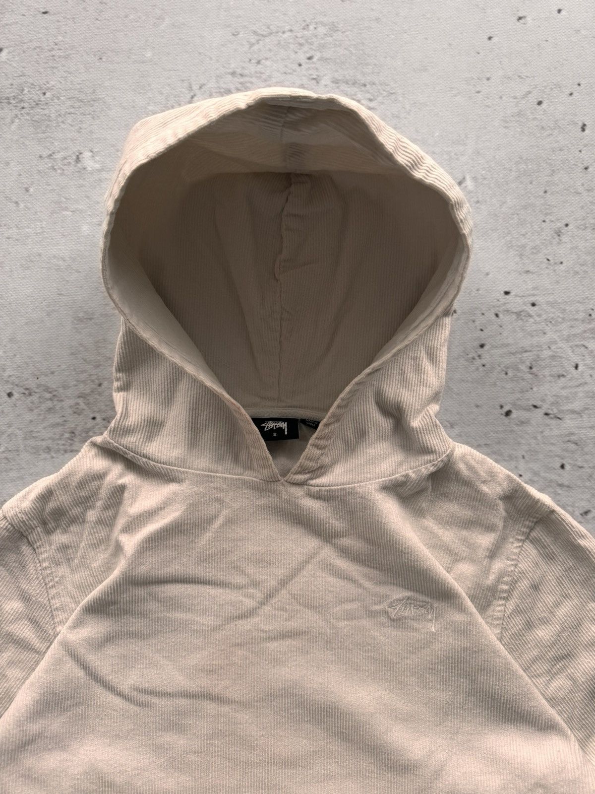 Stussy × Vintage STUSSY VELVET BASIC LOGO VINTAGE OVERSIZE HOODIE Size US S / EU 44-46 / 1 - 3 Thumbnail