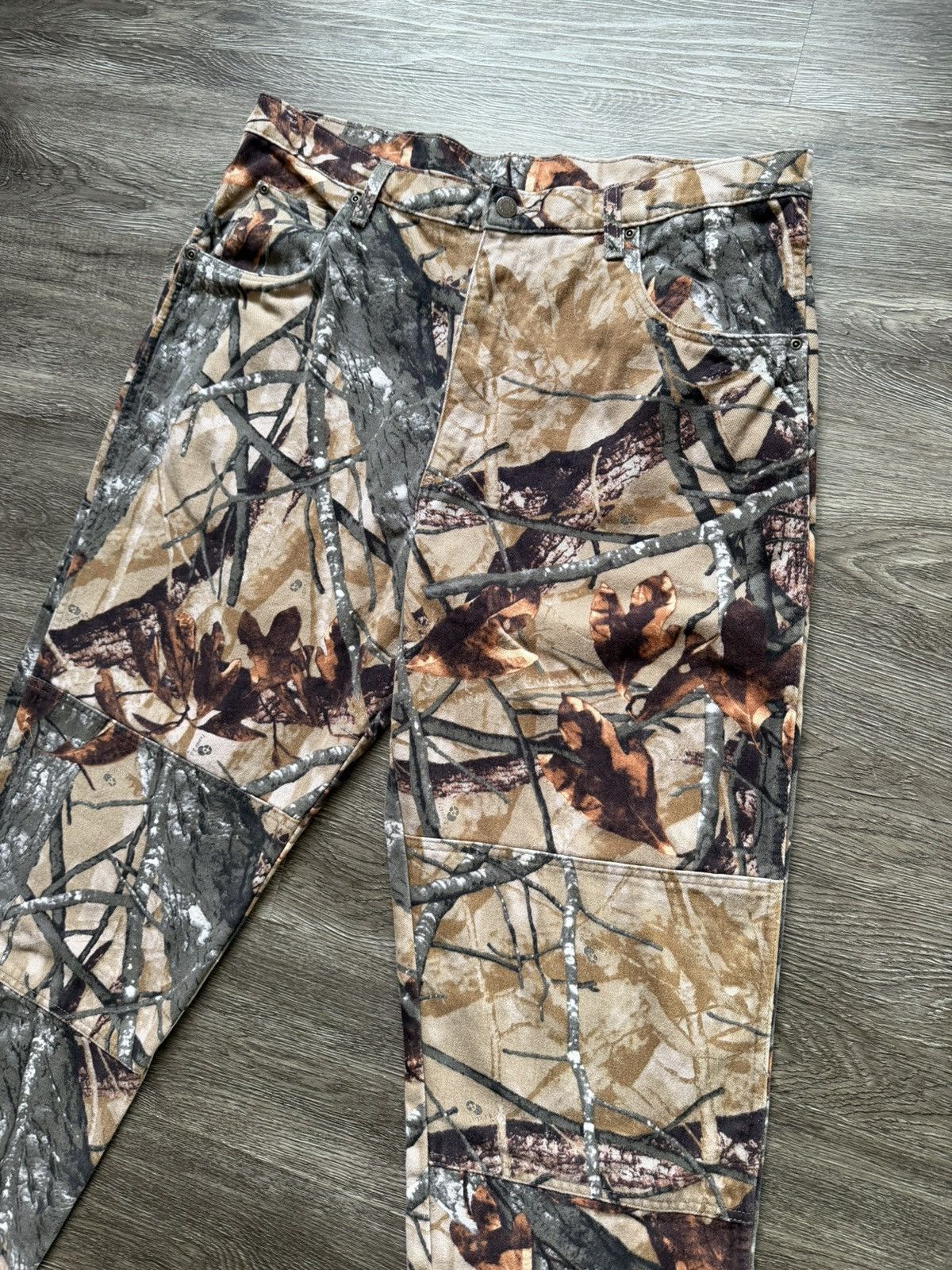 Realtree Vintage Wrangler Realtree Camo Double Knee Pants Workwear Size US 38 / EU 54 - 4 Thumbnail