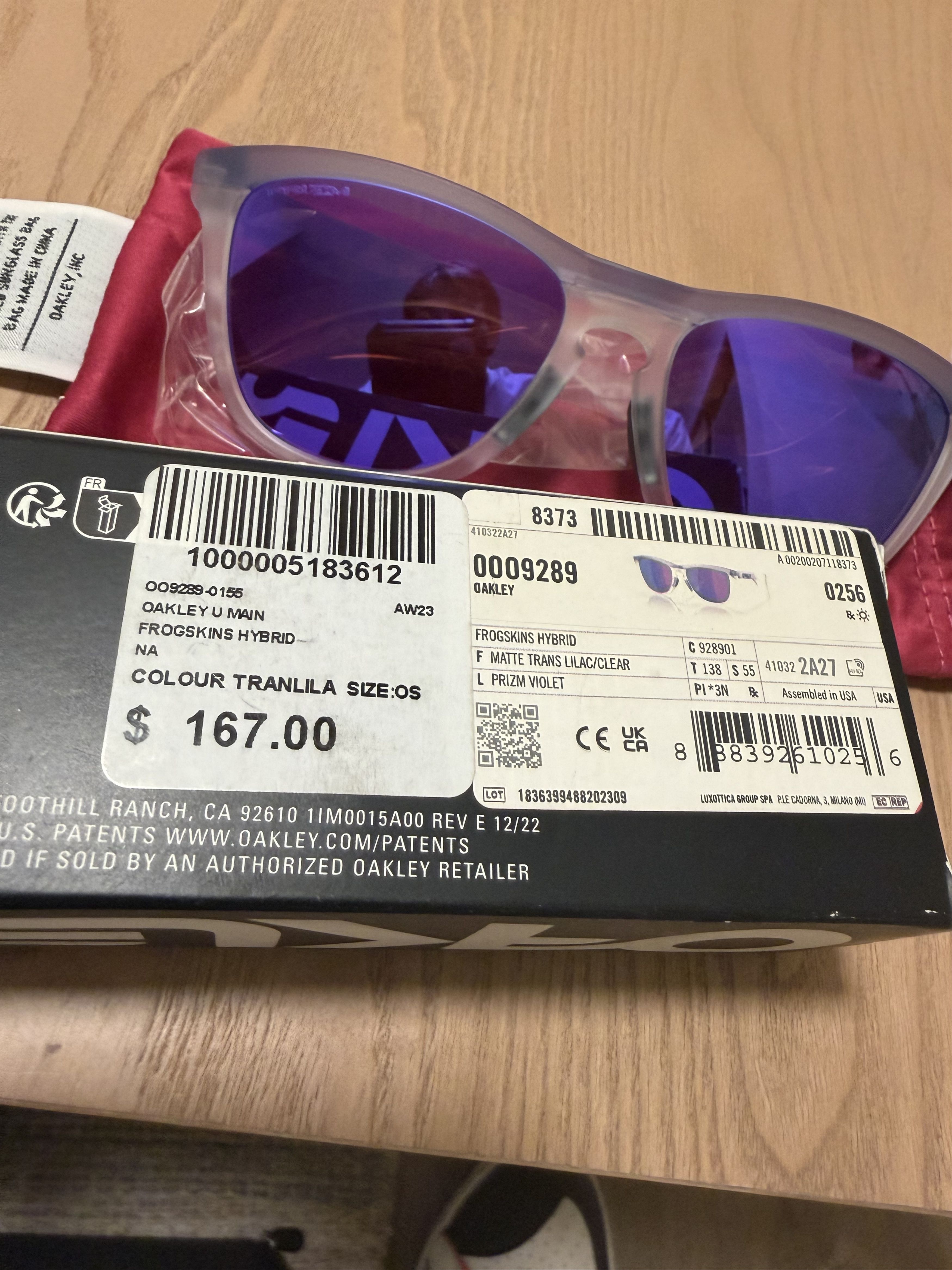 Oakley Oakley Plasma Clear Brand New Size ONE SIZE - 2 Thumbnail