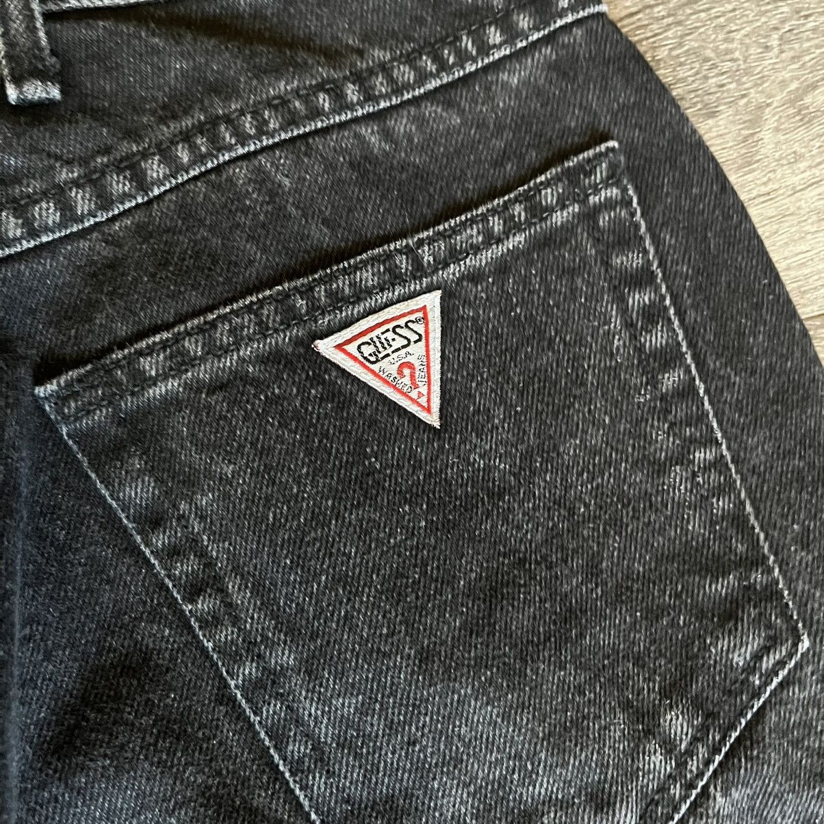 Guess Vintage 1990s Guess by Georges Marciano Black Denim Jeans Size US 28 / EU 44 - 4 Thumbnail
