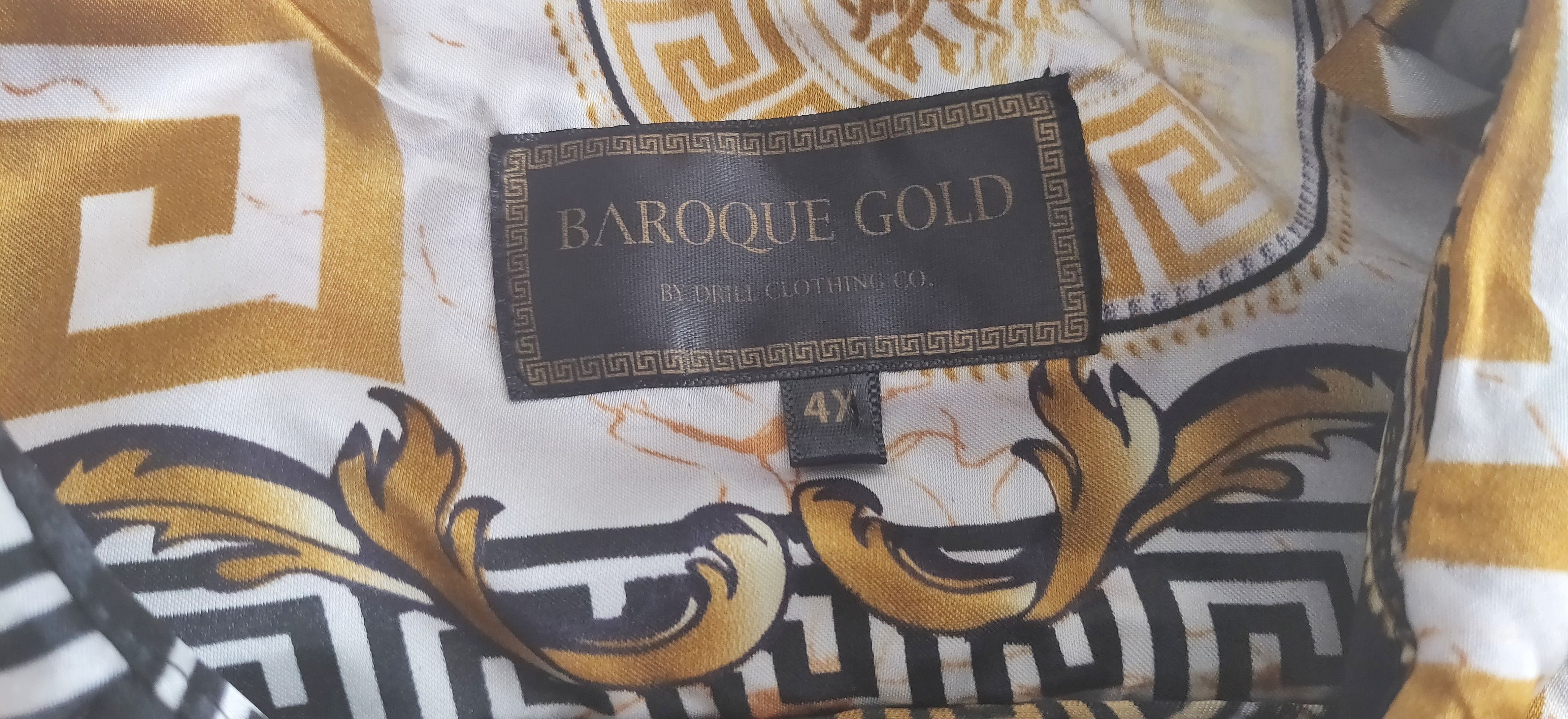 Other Baroque Gold Medusa 1990's Italian Designer Style Shirt Size US XL / EU 56 / 4 - 2 Thumbnail