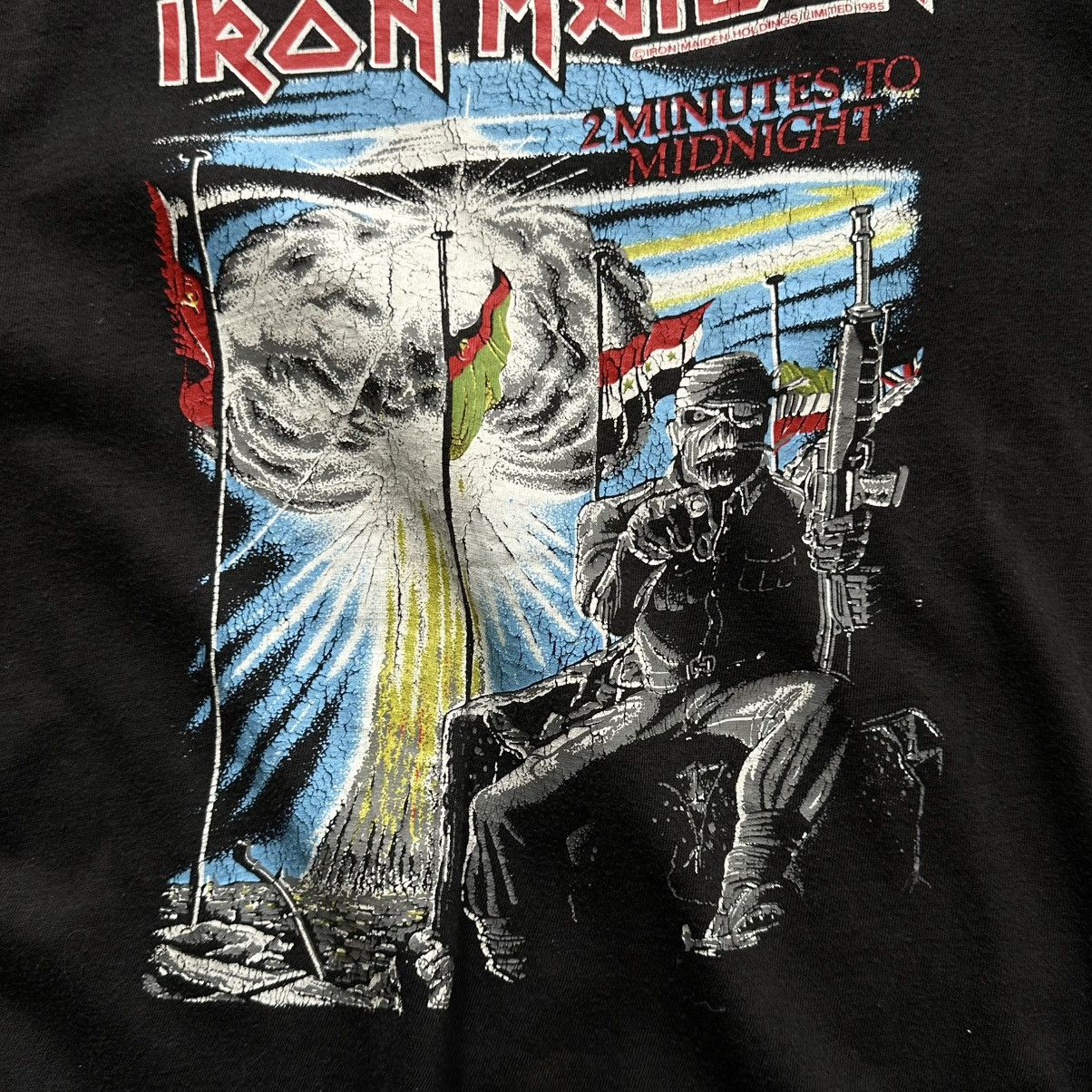 Iron Maiden Vintage 80s Iron Maiden T Shirt Minutes To Midnight Bootleg Size US M / EU 48-50 / 2 - 5 Thumbnail