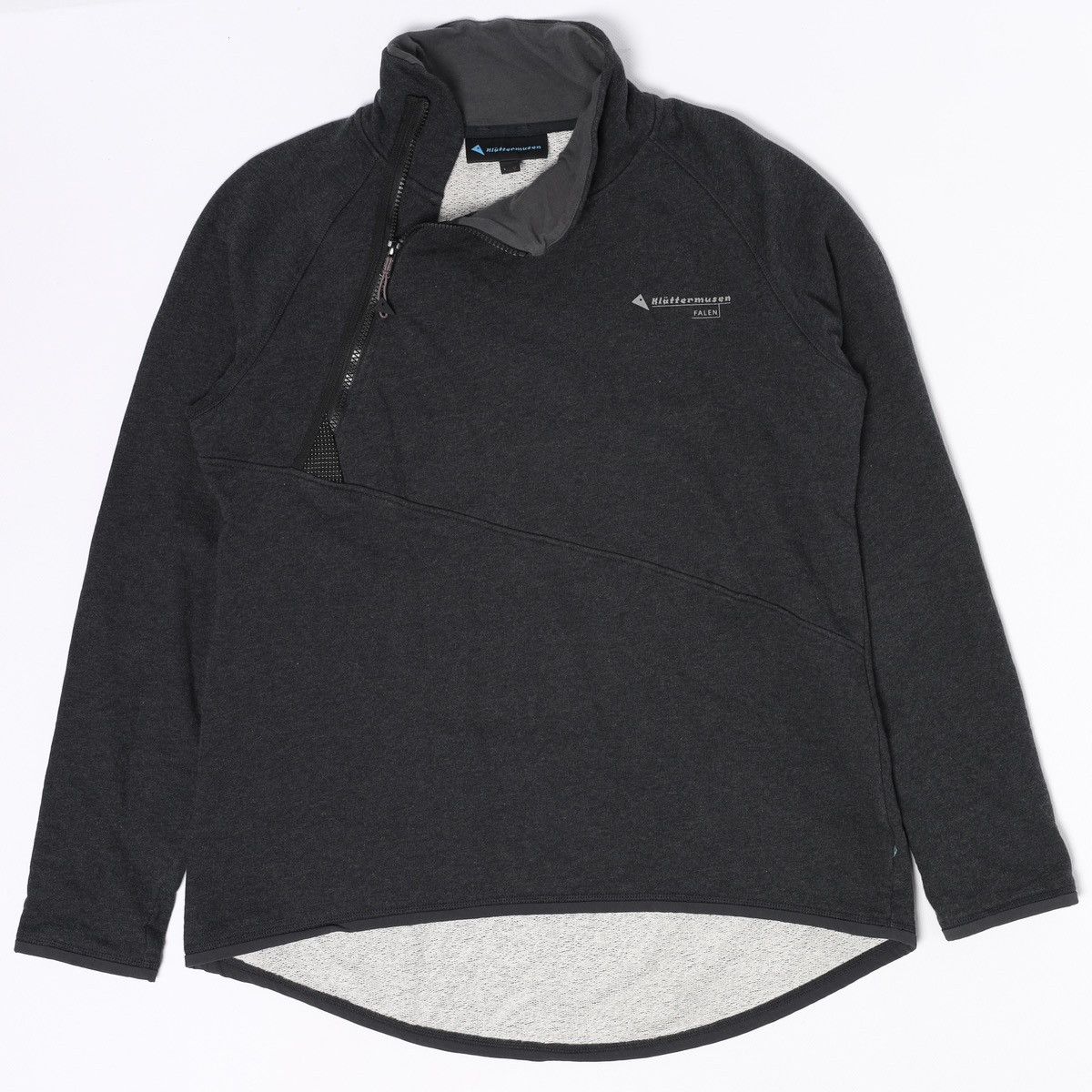 Klattermusen Klattermusen Falen Cotton Asymmetric Sweatshirt Zip Grey Size L / US 10 / IT 46 - 1 Thumbnail