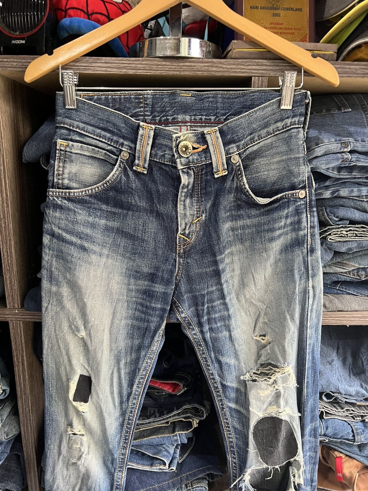 Edwin 🔥Rare Edwin Exclusive Vintage Distressed Denim Size US 29 - 3 Thumbnail