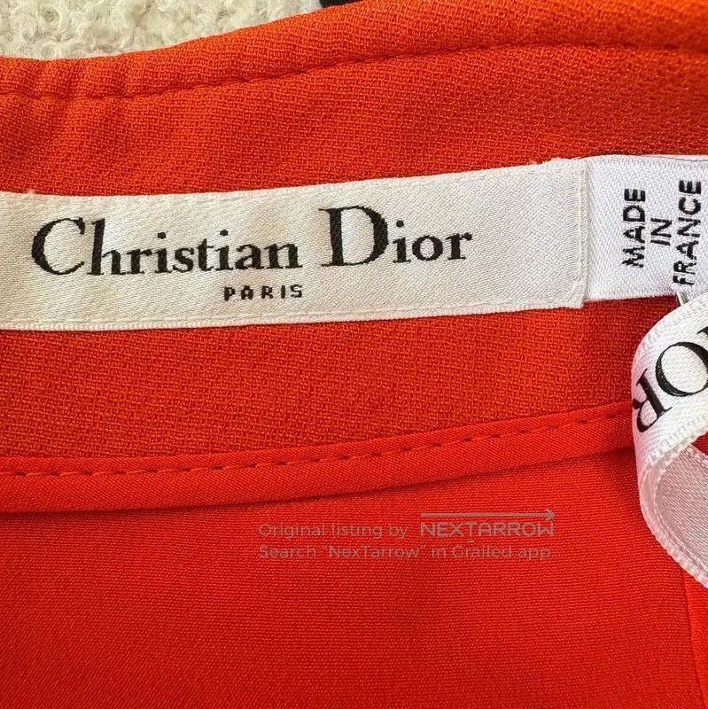 Dior Dior Orange Wool A-Line Skirt for Summer . Size 23" - 6 Thumbnail