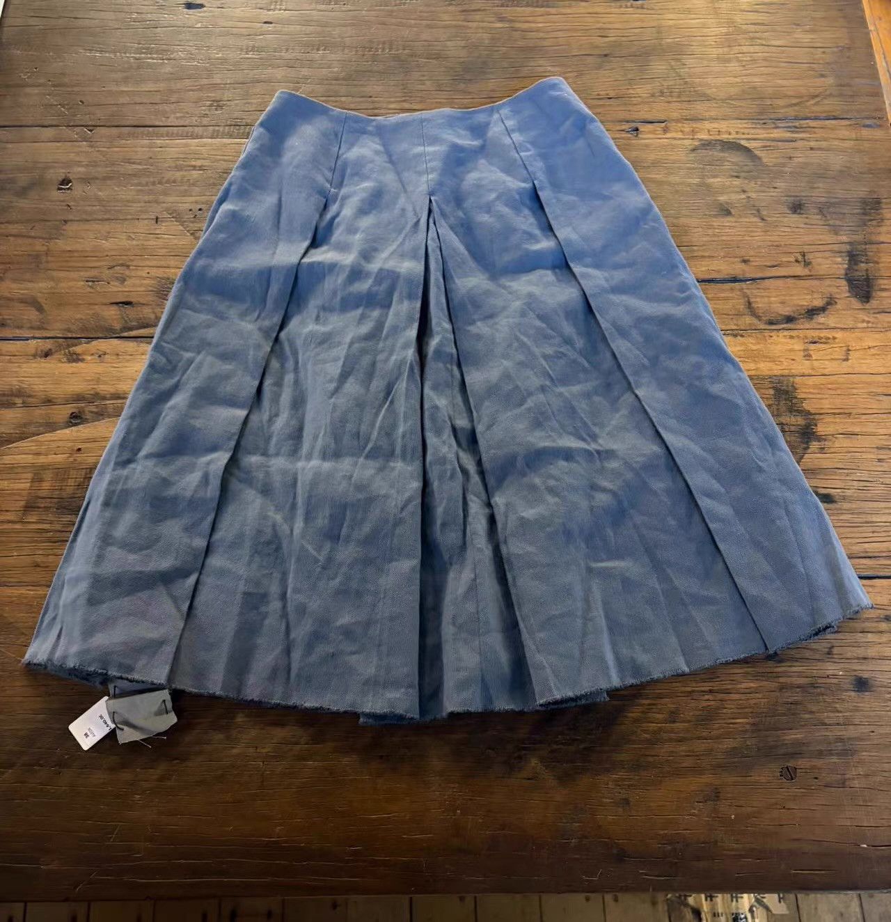 Ma+ m.a+ 16SS Avion Blue 8‑Pleat Skirt Ｑ25 Size 38" / US 16 / IT 52 - 3 Thumbnail