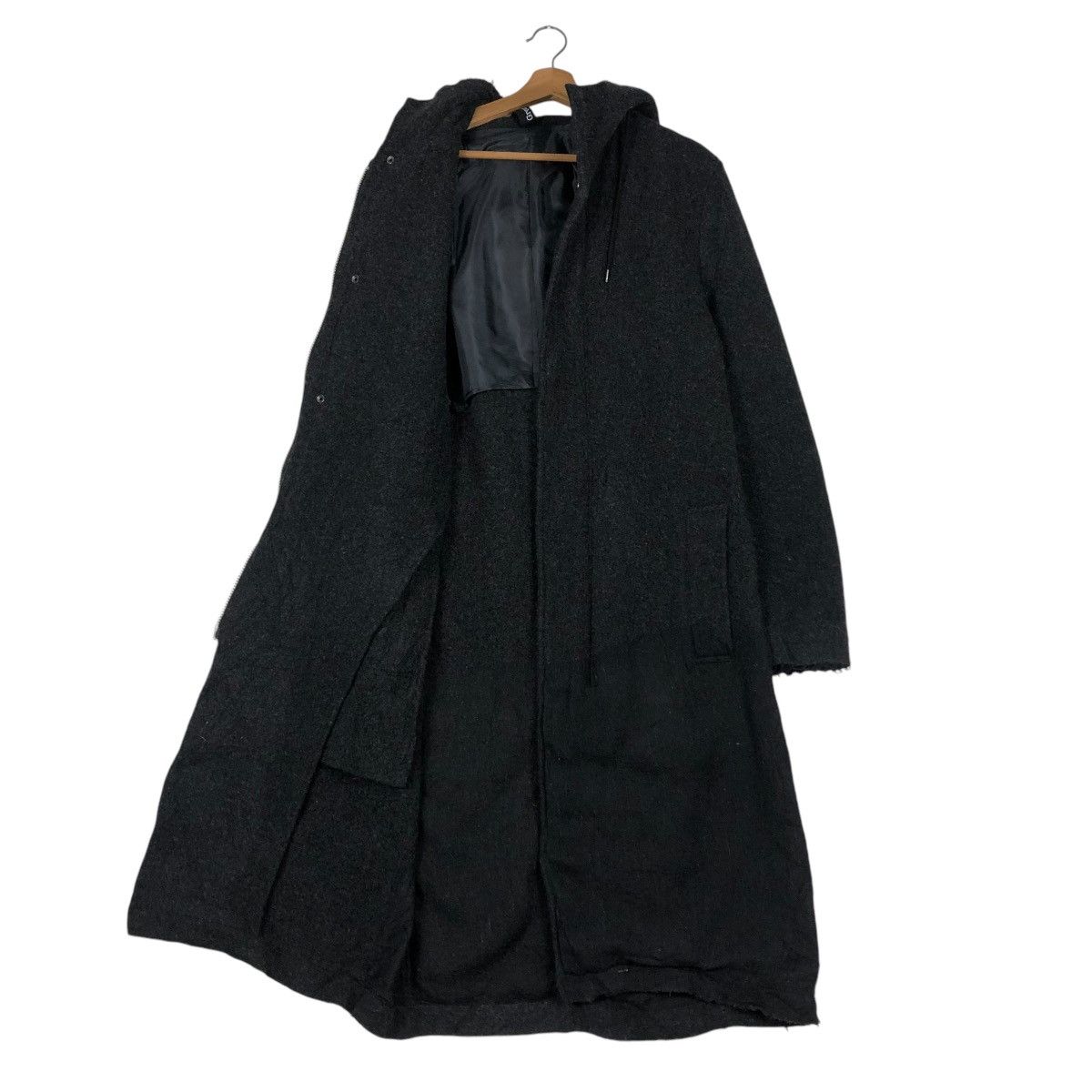 Ground Y 🔥RICH BLACK MOHAIR WOOL LONG JACKET GROUNDY YOHJI YAMAMOTO Size US M / EU 48-50 / 2 - 14 Thumbnail