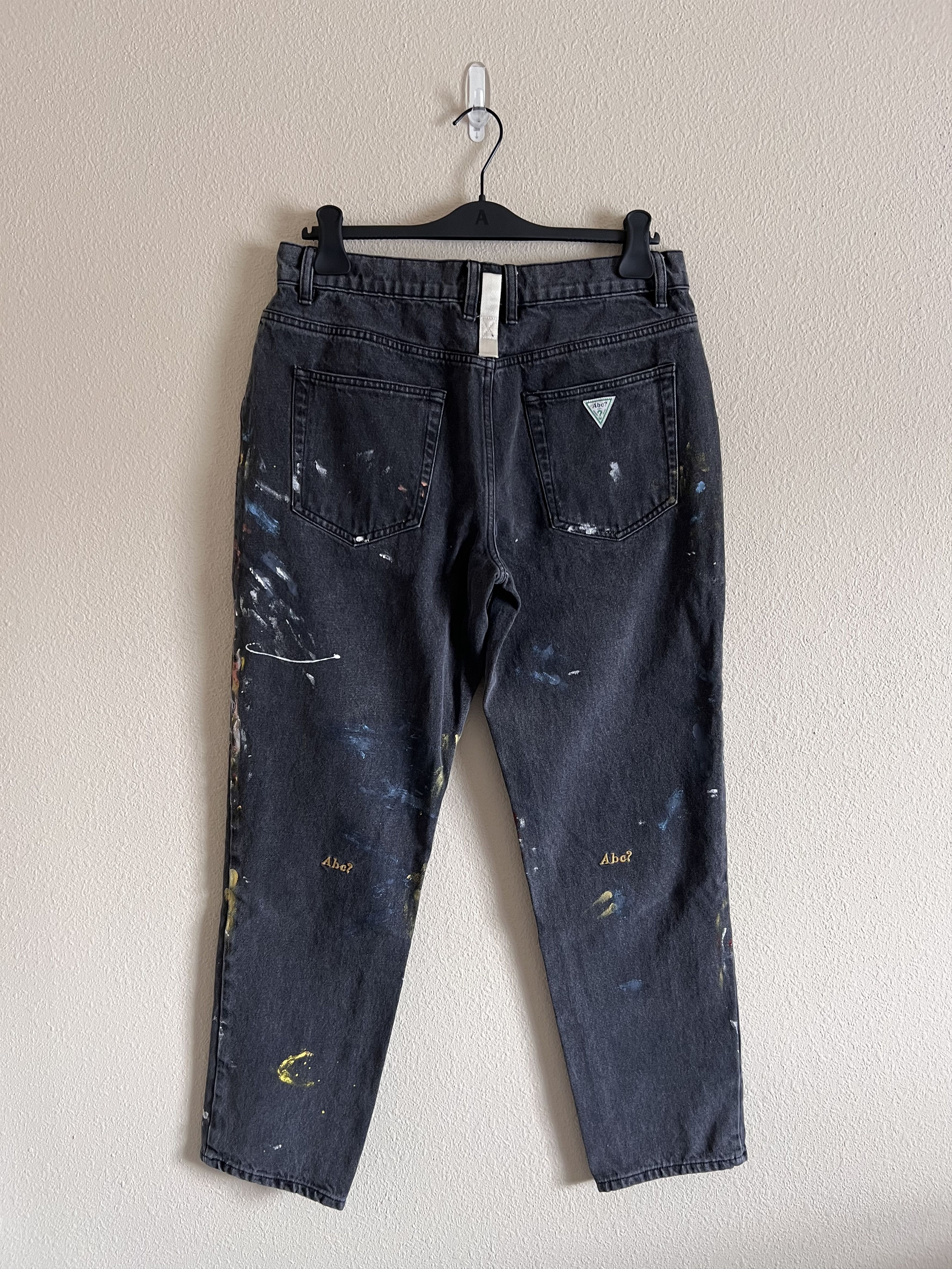 Advisory Board Crystals × Guess Advisory Board Crystals Guess ABC? Painted Denim Jeans Size US 32 / EU 48 - 4 Thumbnail