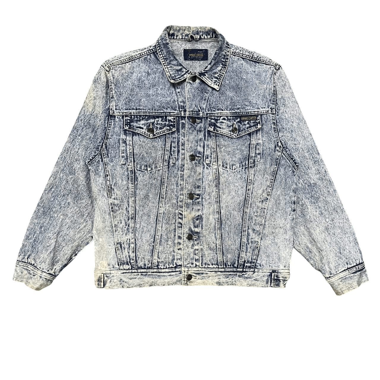 Japanese Brand Vintage Grand Canyon Trucker Denim Jacket Size US L / EU 52-54 / 3 - 1 Thumbnail
