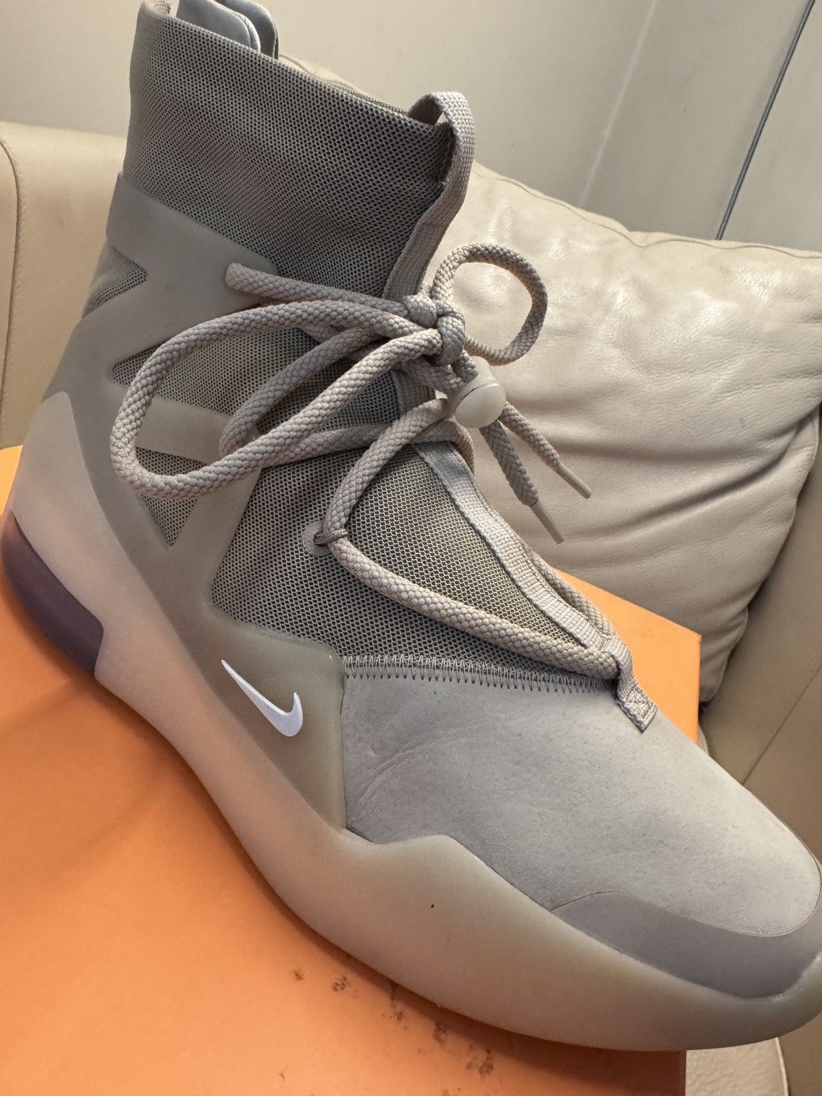Fear of God × Nike Nike x Fear of god- Air fear of god 1 Oatmeal Size US 10 / EU 43 - 11 Thumbnail