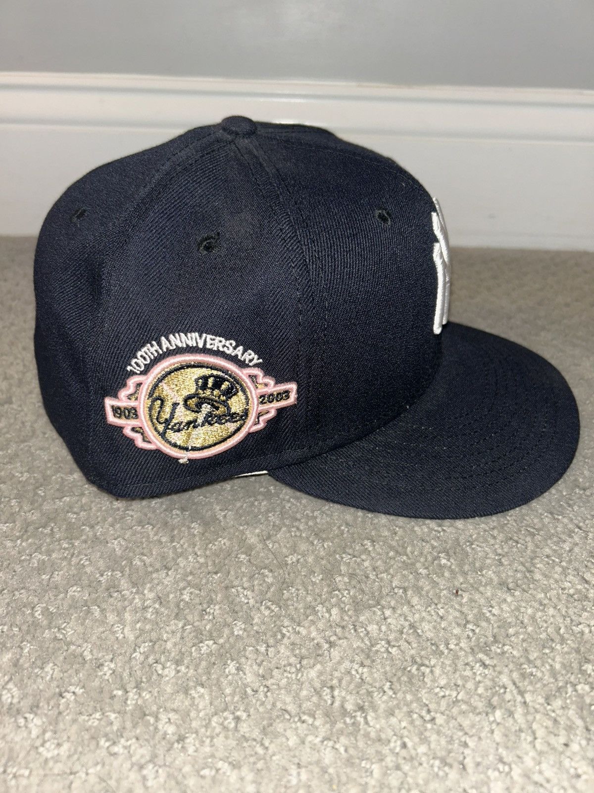 New Era 7 1/2 Side-Patch Yankees New-Era Fitted Size ONE SIZE - 5 Thumbnail
