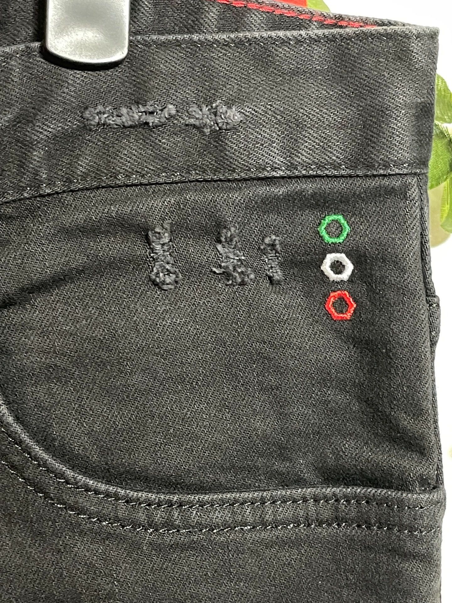 Philipp Plein Philipp Plein Black Distressed Stretch Slim Mid Jeans 36 Size US 36 / EU 52 - 6 Thumbnail
