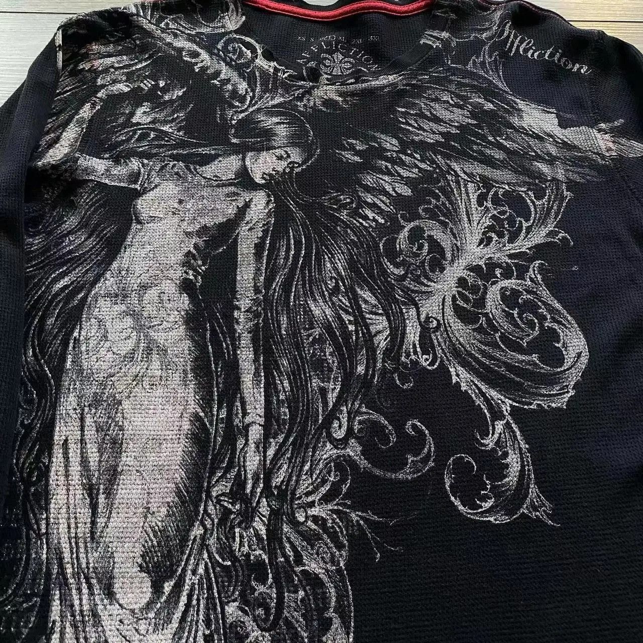 Other Y2K Affliction Hip Hop Streetwear Tshirt Size L / US 10 / IT 46 - 2 Thumbnail