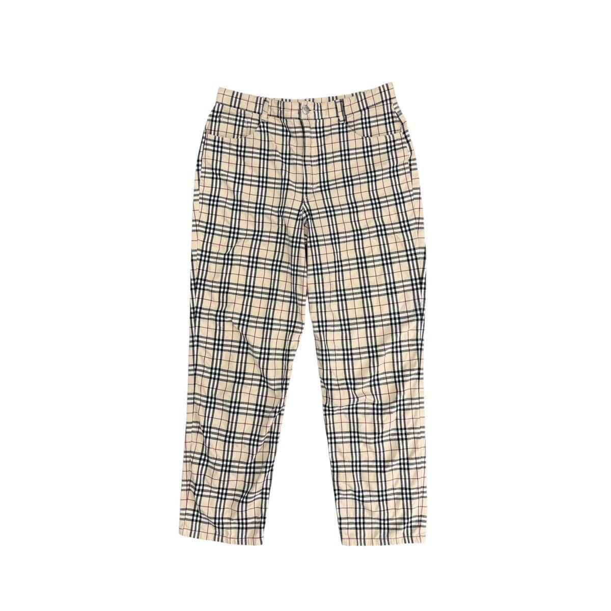 Vintage Burberry London Women Nova Check Pants Size US 10