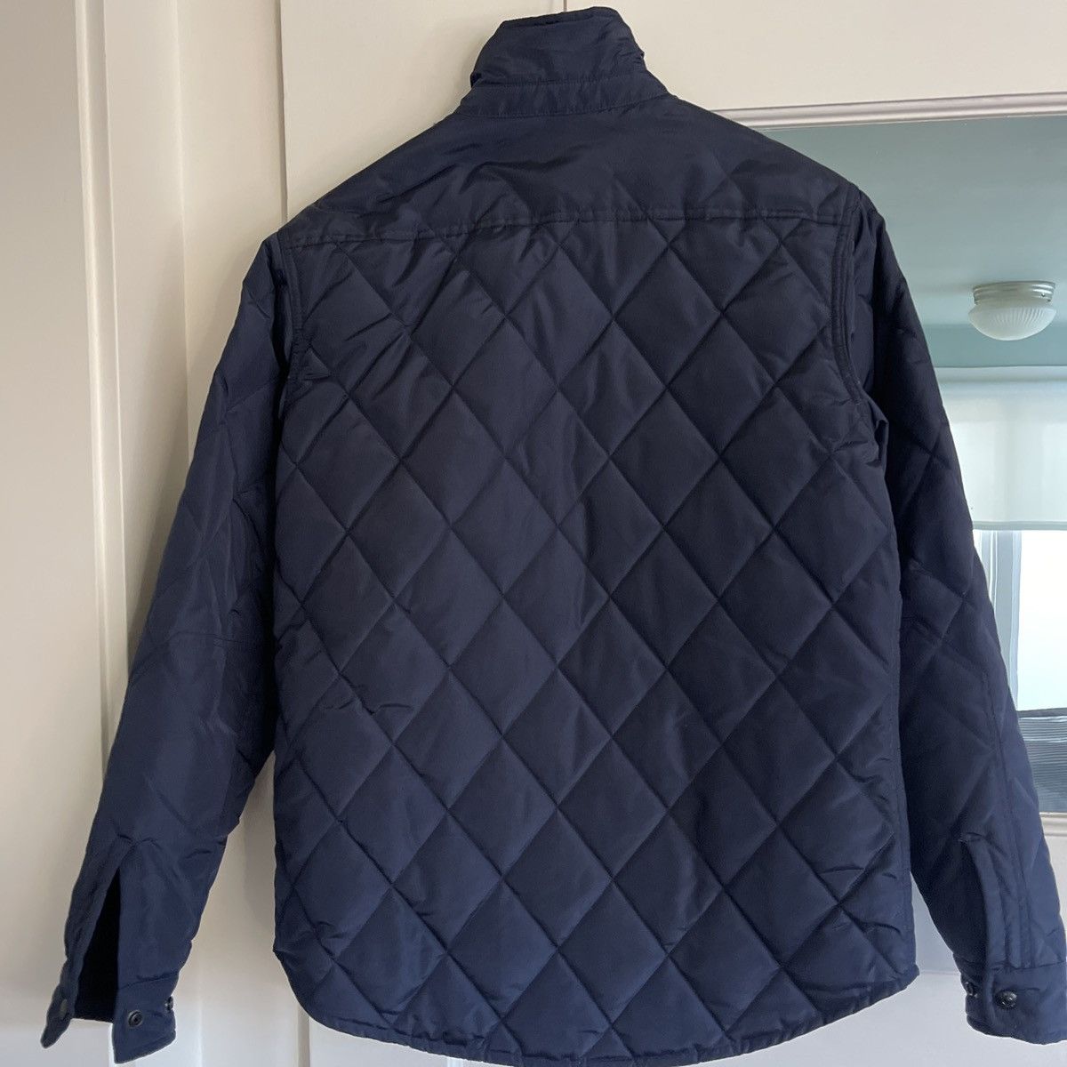 Schott Schott NYC Mens Down-filled Quilted Jacket Navy Blue - Small Size US S / EU 44-46 / 1 - 4 Thumbnail