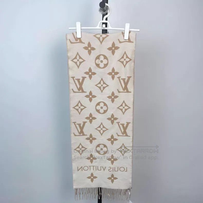 Louis Vuitton Louis Vuitton Creamy classic presbyopic double-faced cashm Size ONE SIZE - 6 Thumbnail