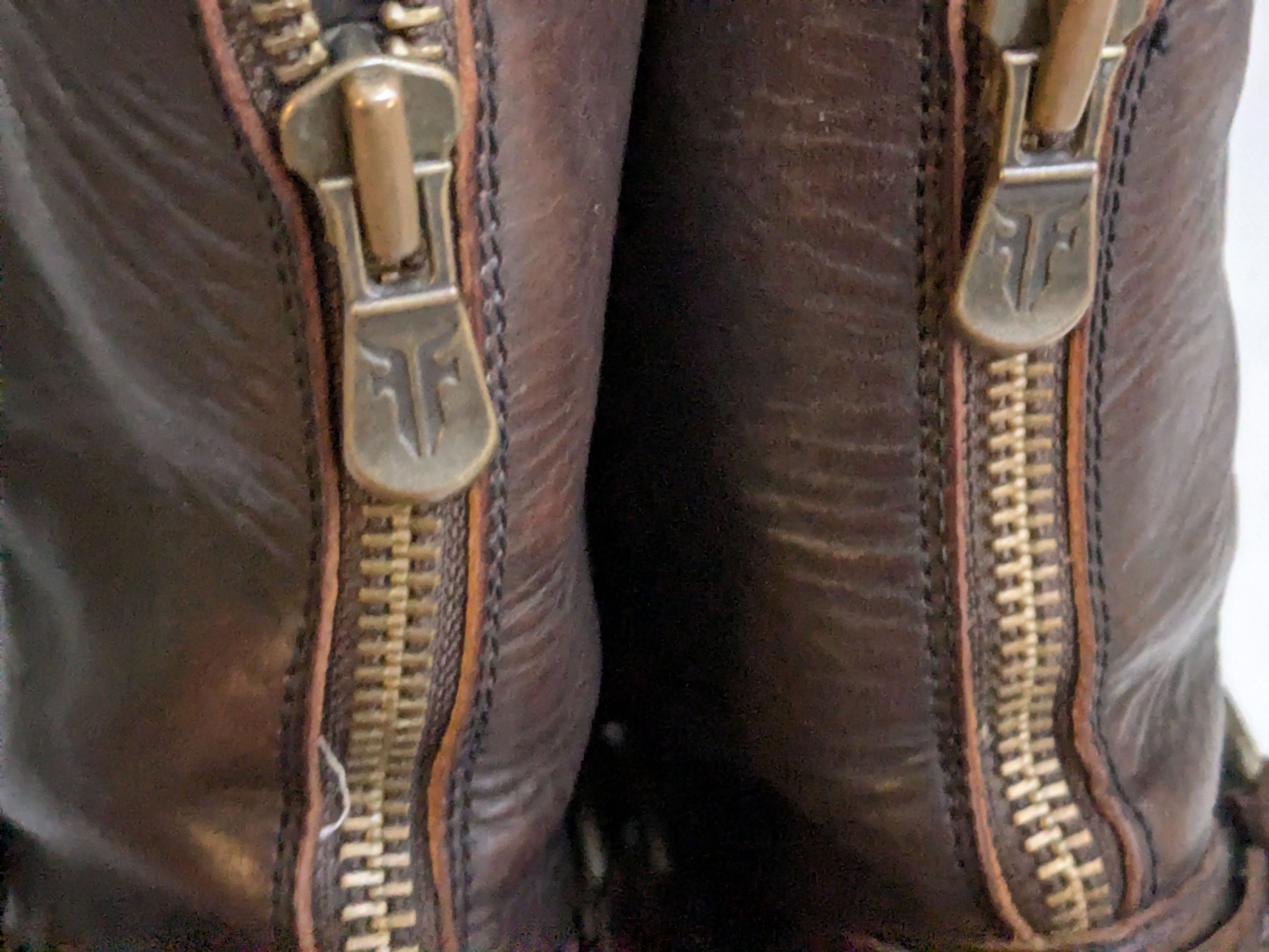 Frye Frye Harness Boots Brown 11.5 Leather Buckle Back Zip Size US 11.5 / EU 44-45 - 18 Thumbnail
