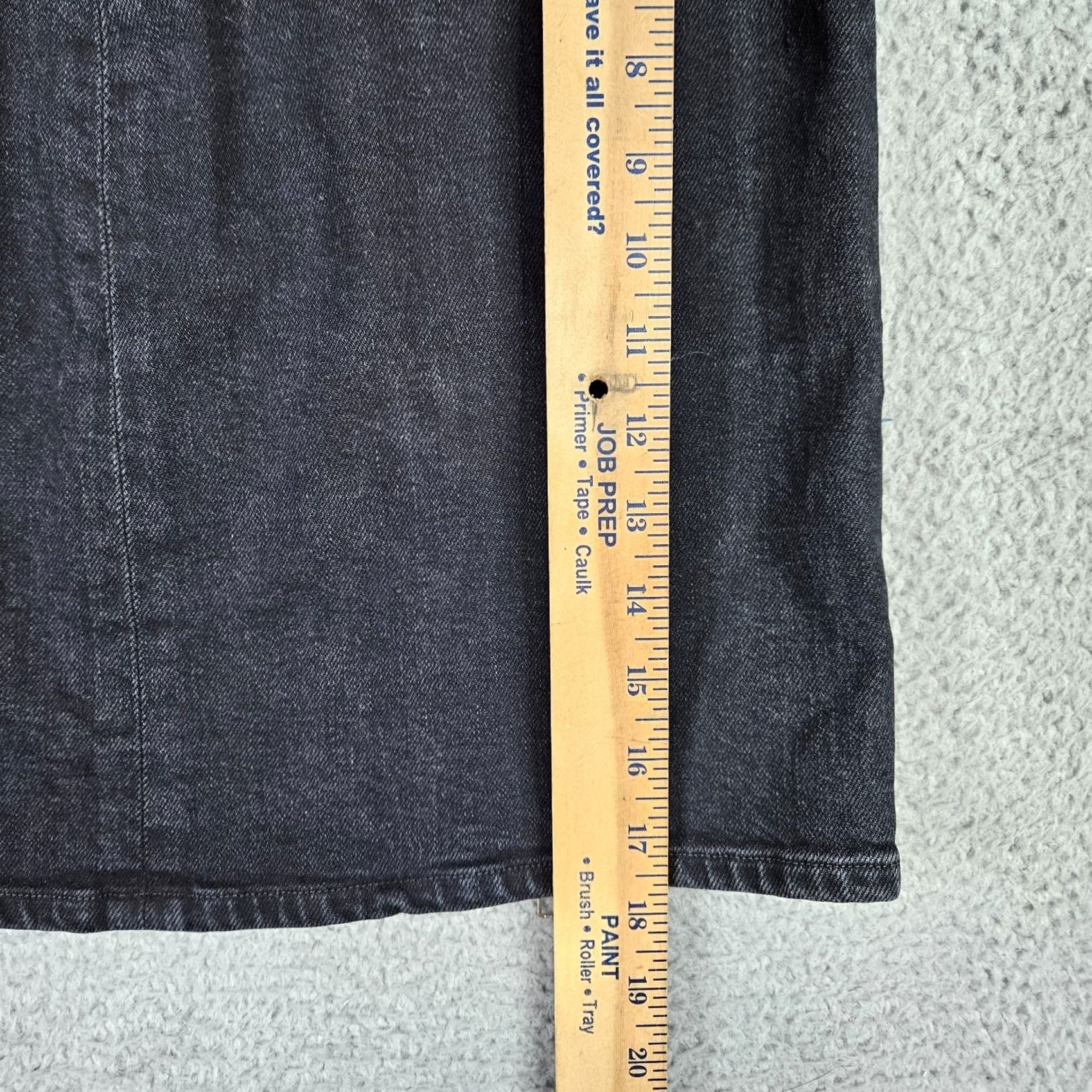 Agolde AGOLDE Skirt Women’s Black Zipper Front Mini Denim Size 27 Short Cotton Elastane Regular Rise Vintage No Size 27" / US 4 / IT 40 - 6 Thumbnail