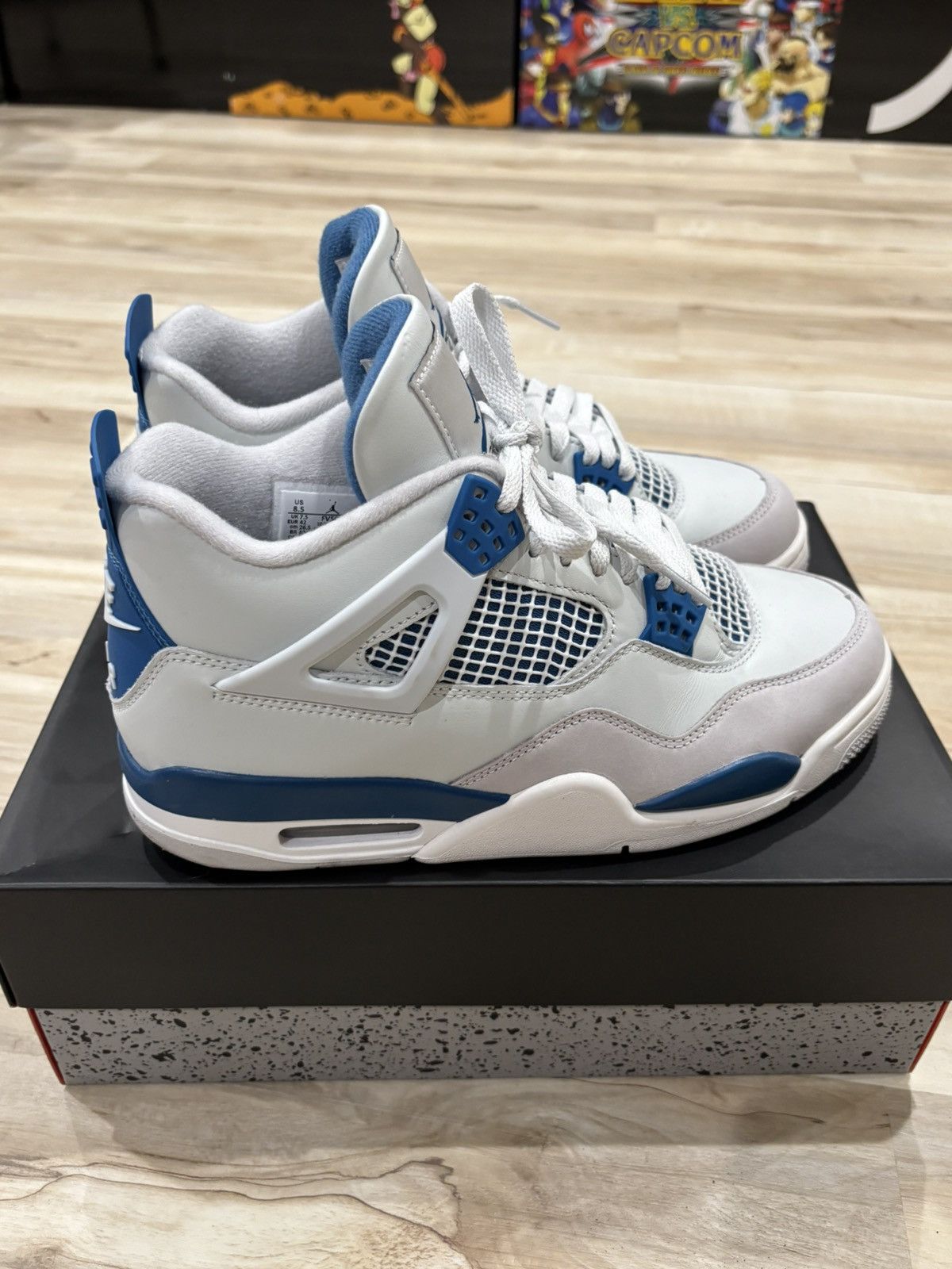 Jordan Brand Jordan 4 military blue Size US 8.5 / EU 41-42 - 1 Thumbnail