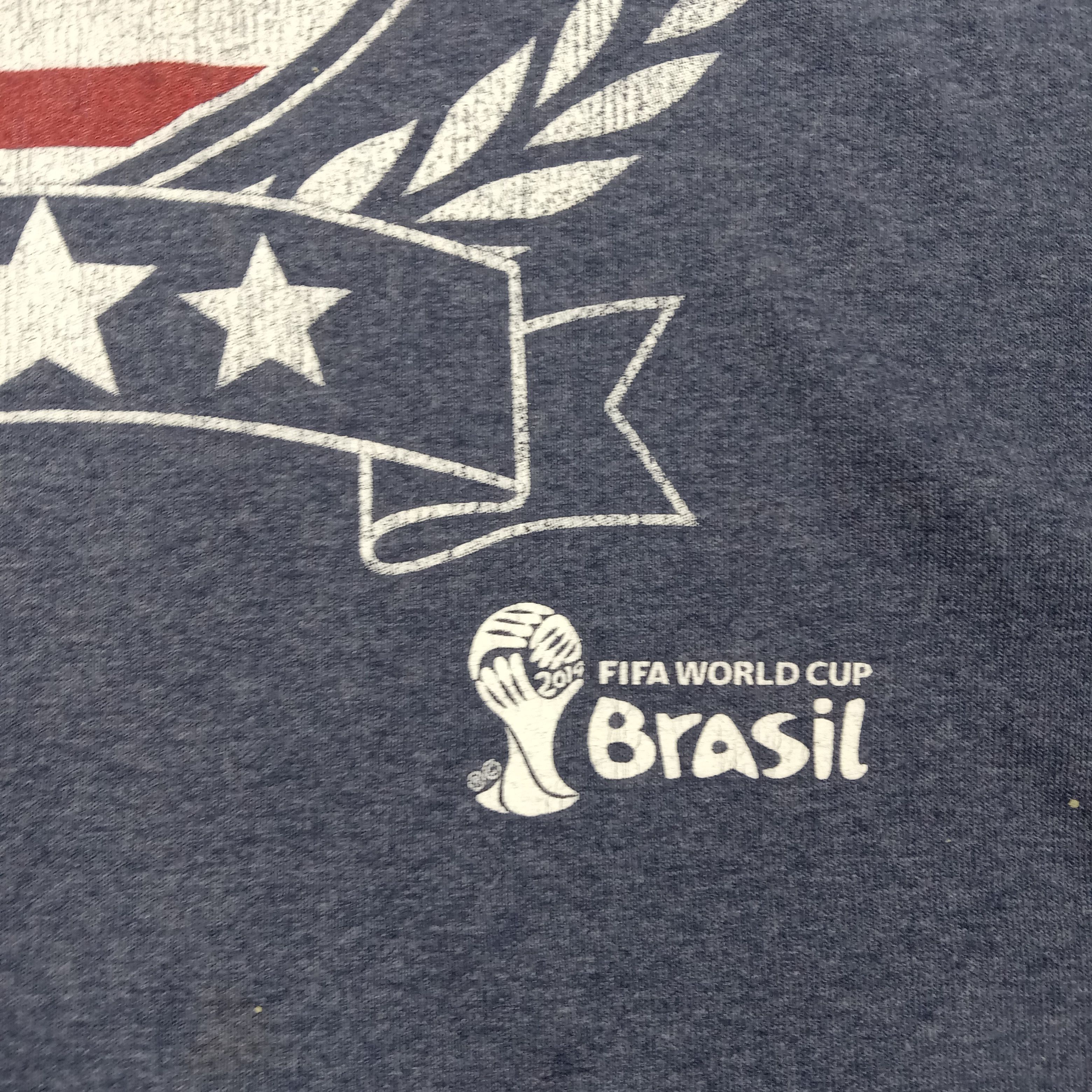 Vintage Fifa World Cup Brasil USA Sport Style Tshirt C285N34 Size US L / EU 52-54 / 3 - 3 Thumbnail