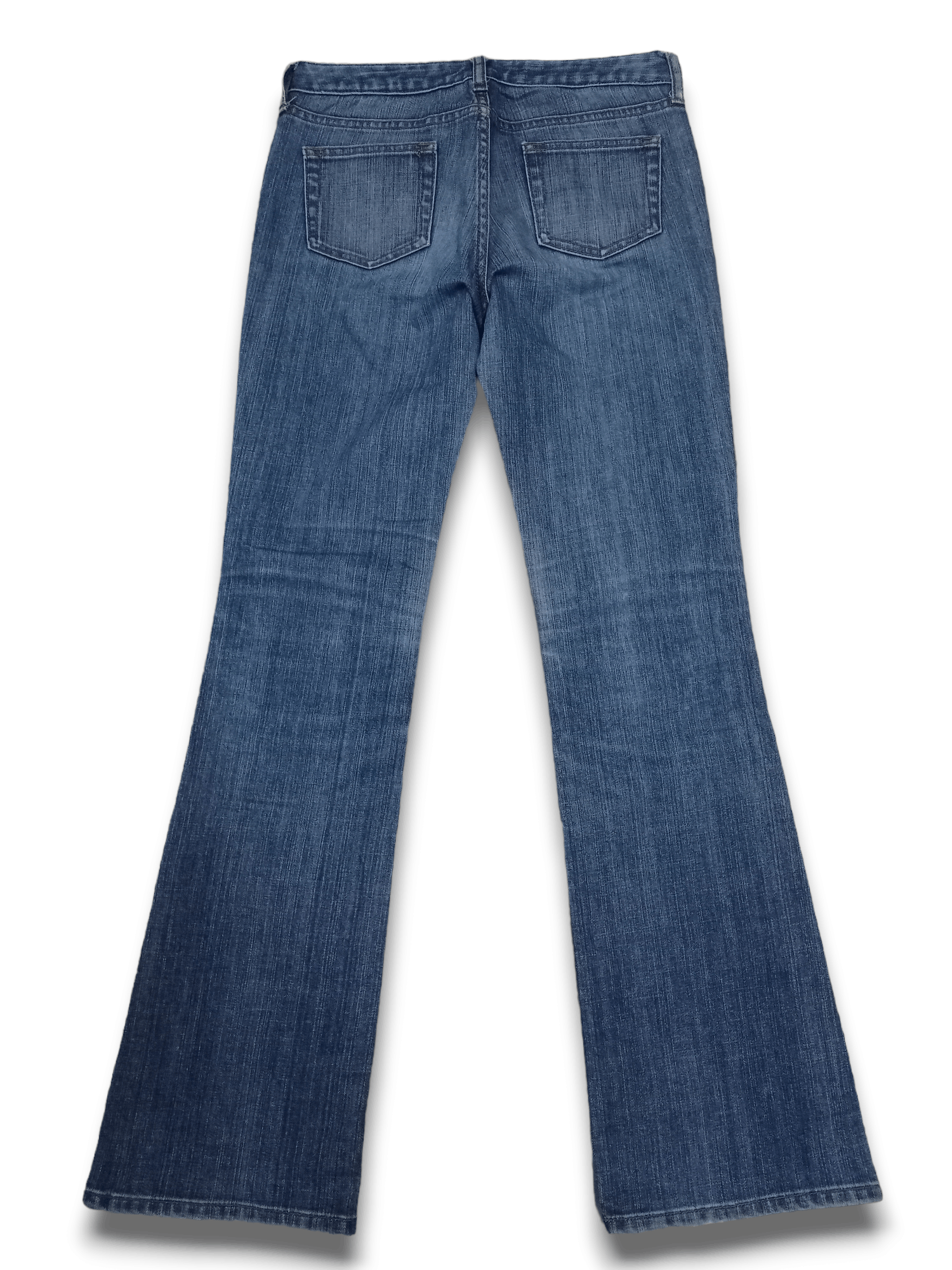 Japanese Brand × Uniqlo Vintage Japanese Uniqlo Blue Wash Ripped Flare Jeans 27x30 Size US 27 - 2 Thumbnail
