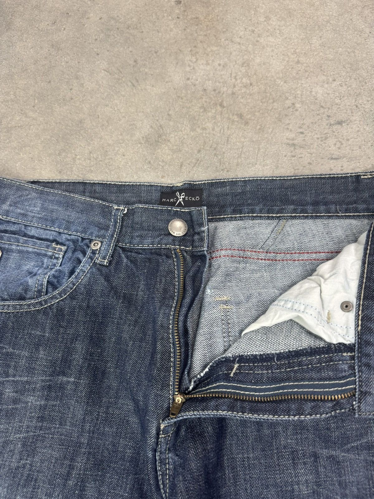 Marc Ecko Vintage Y2K Marc Echo Denim Jeans 32x30 Baggy Wide Leg Size US 32 / EU 48 - 13 Thumbnail