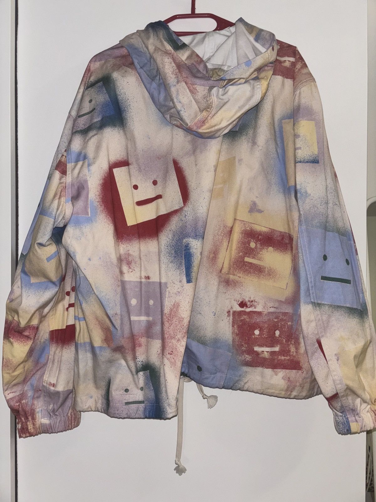 Acne Studios Odaan Spray Paint Face Cotton Canvas Anorak Size US XL / EU 56 / 4 - 4 Thumbnail