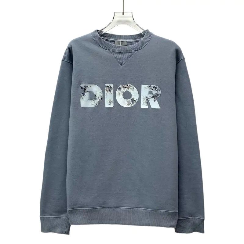 Dior Dior Women's Blue Cotton Sweatshirt 0089 Size S / US 4 / IT 40 - 1 Thumbnail