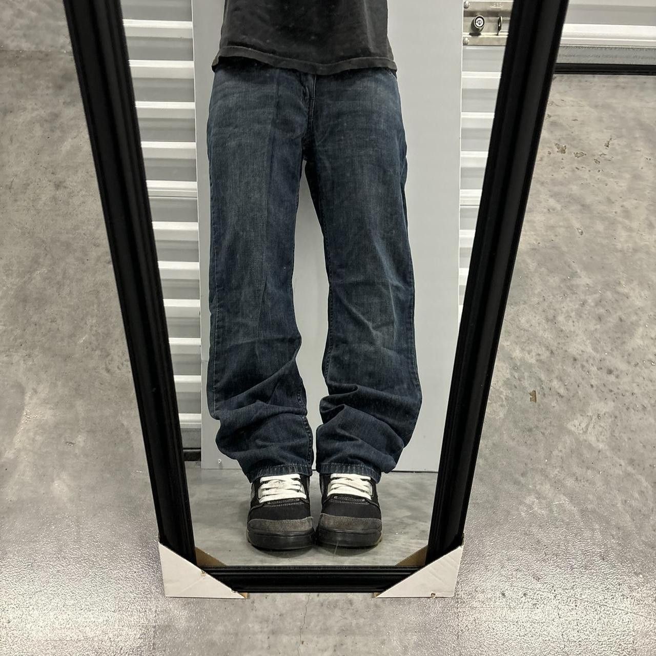 Levi's Crazy Vintage Y2K/2000s Grunge Levi’s Dark Wash Denim Jeans! Size US 31 - 1 Thumbnail